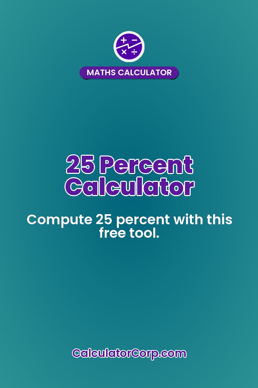 25 Percent Calculator