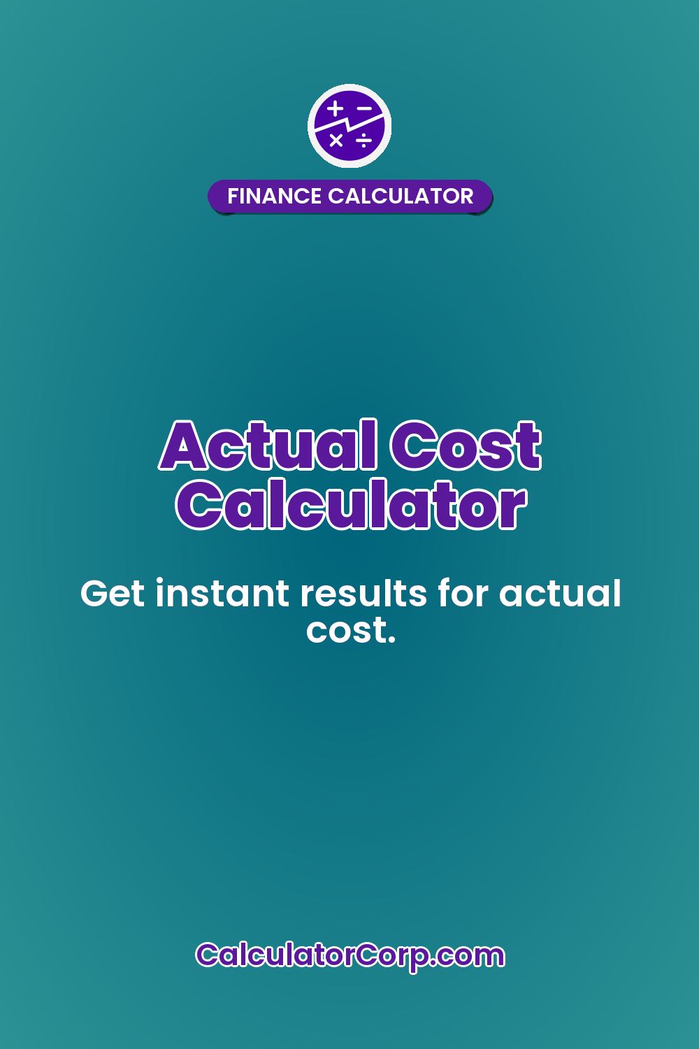 Actual Cost Calculator