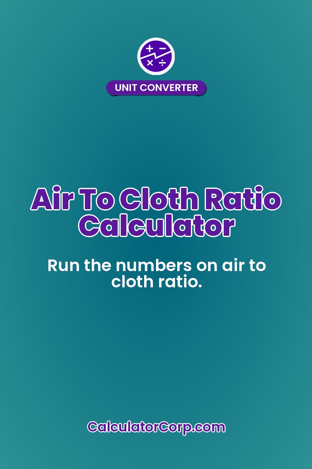 Air To Cloth Ratio Calculator