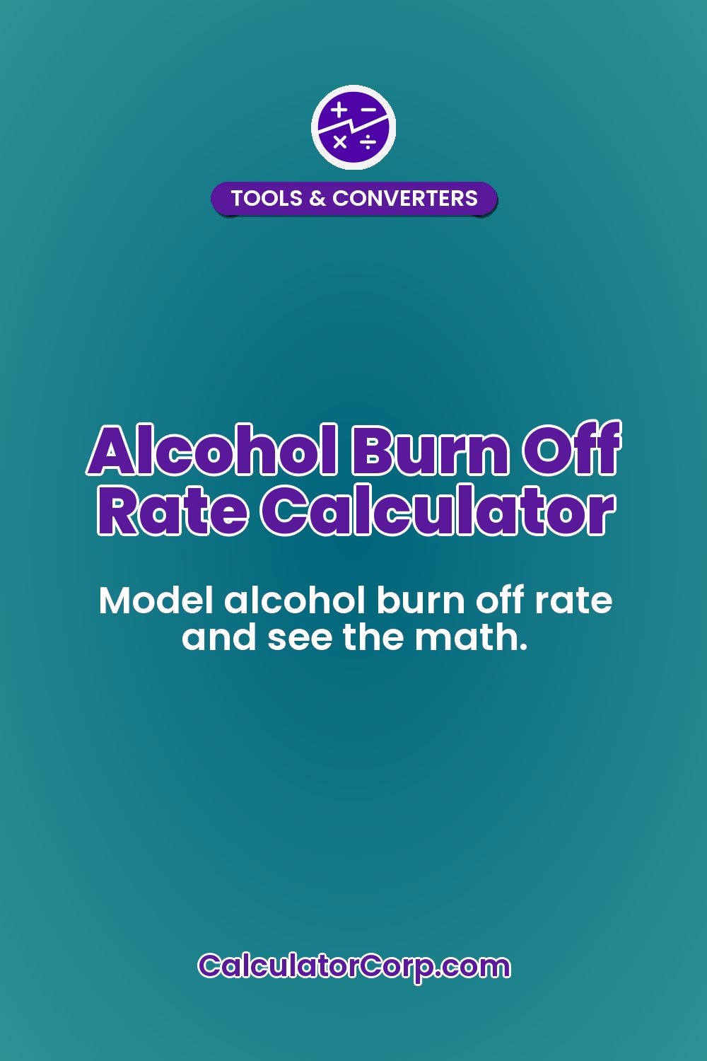 Alcohol Burn Off Rate Calculator