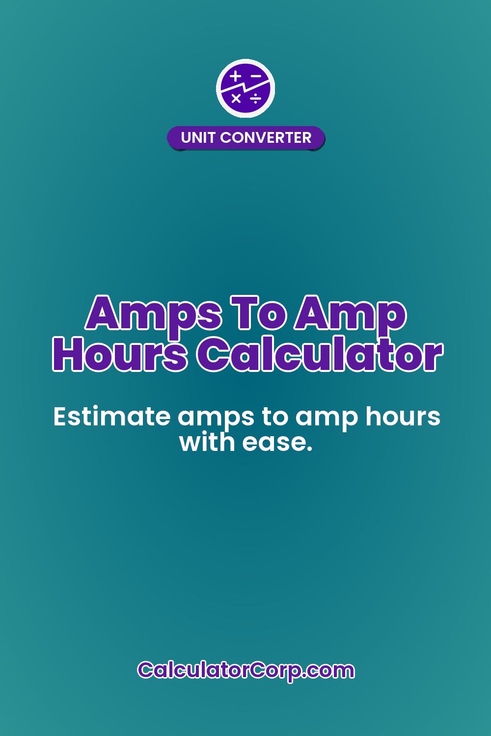 Amps To Amp Hours Calculator