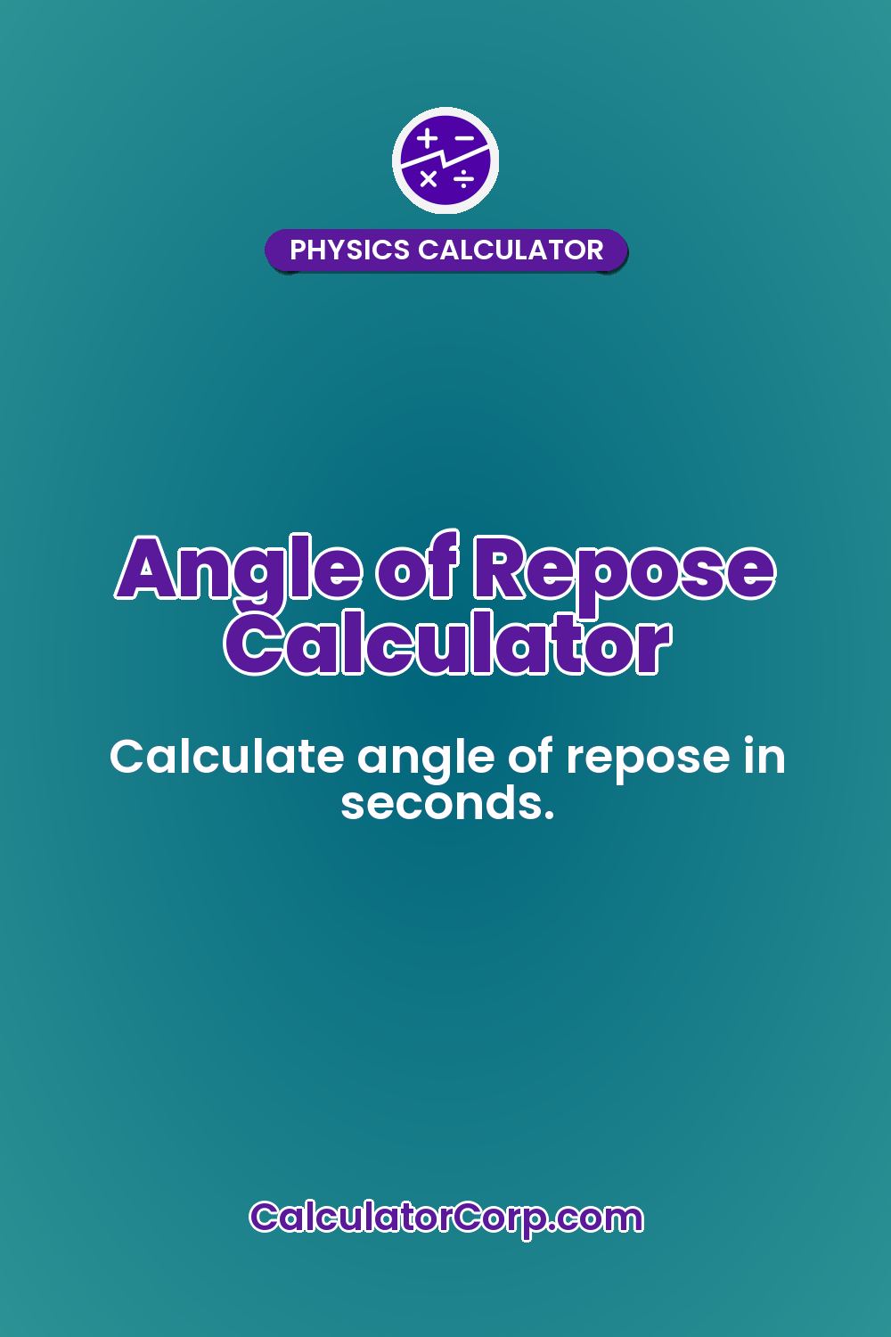 Angle of Repose Calculator