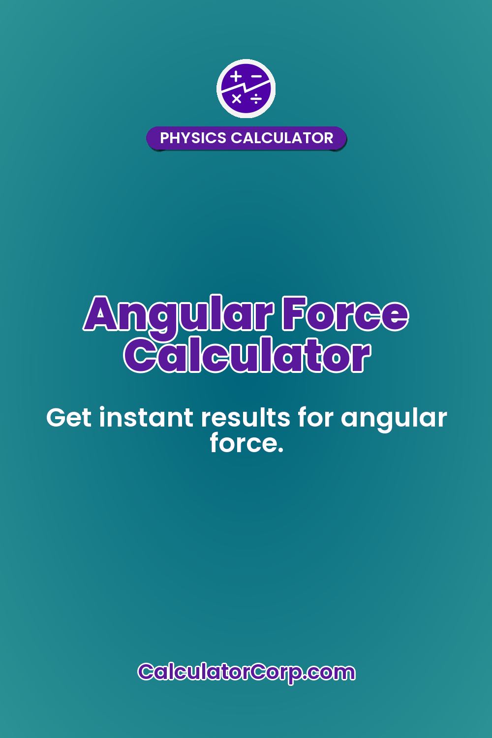 Angular Force Calculator