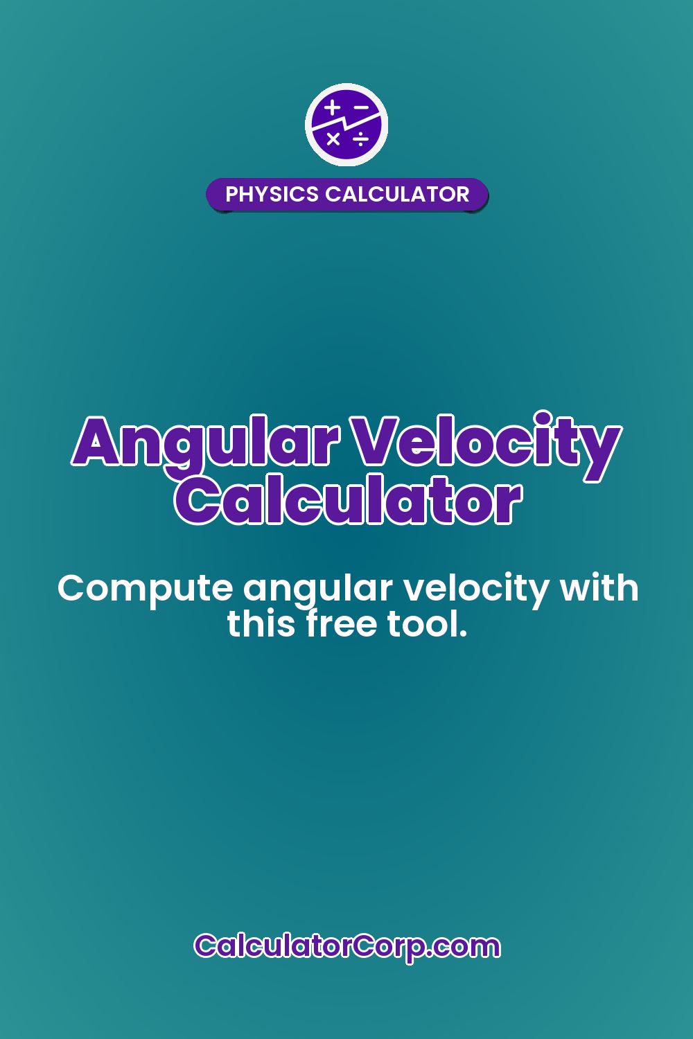 Angular Velocity Calculator