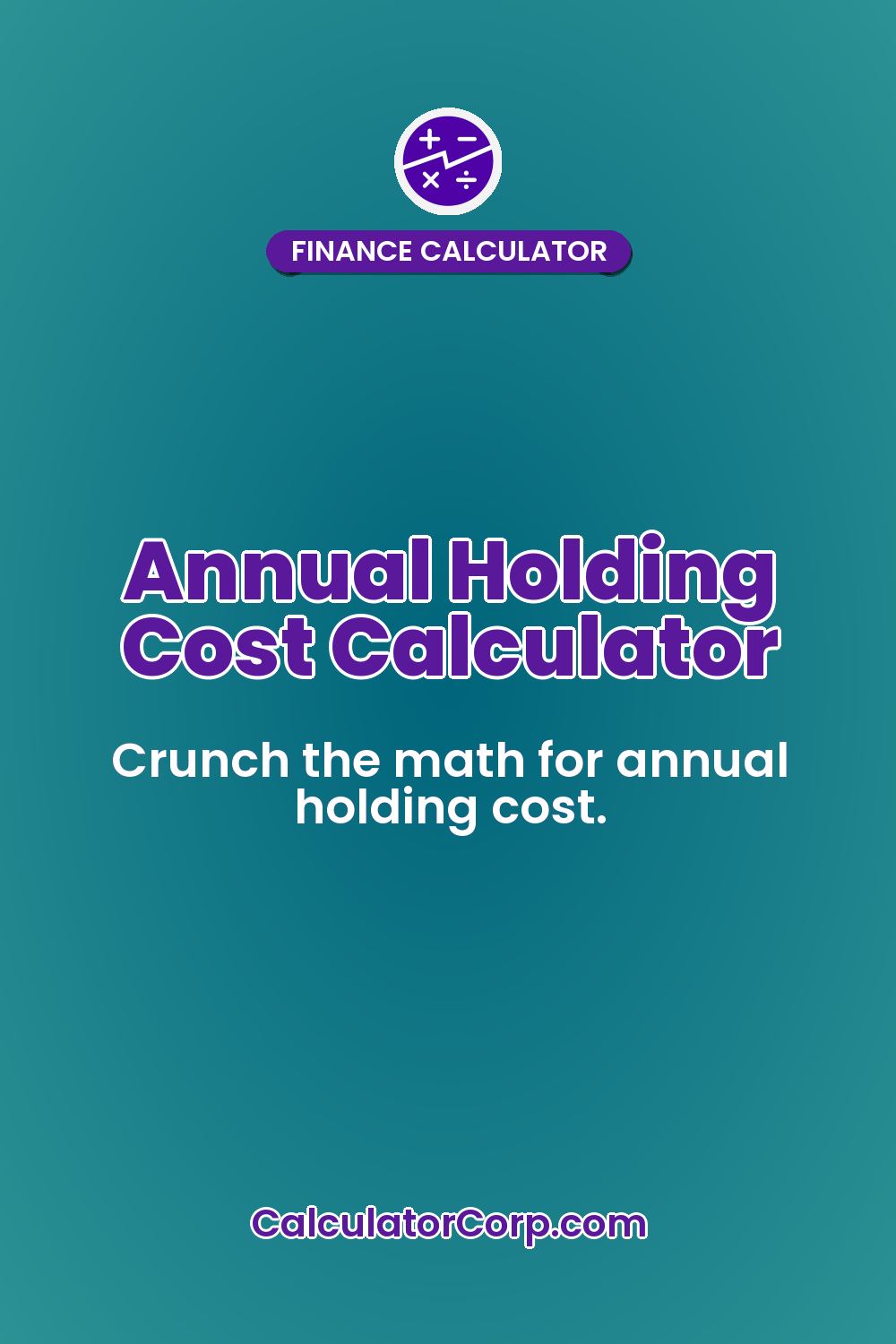 Annual Holding Cost Calculator