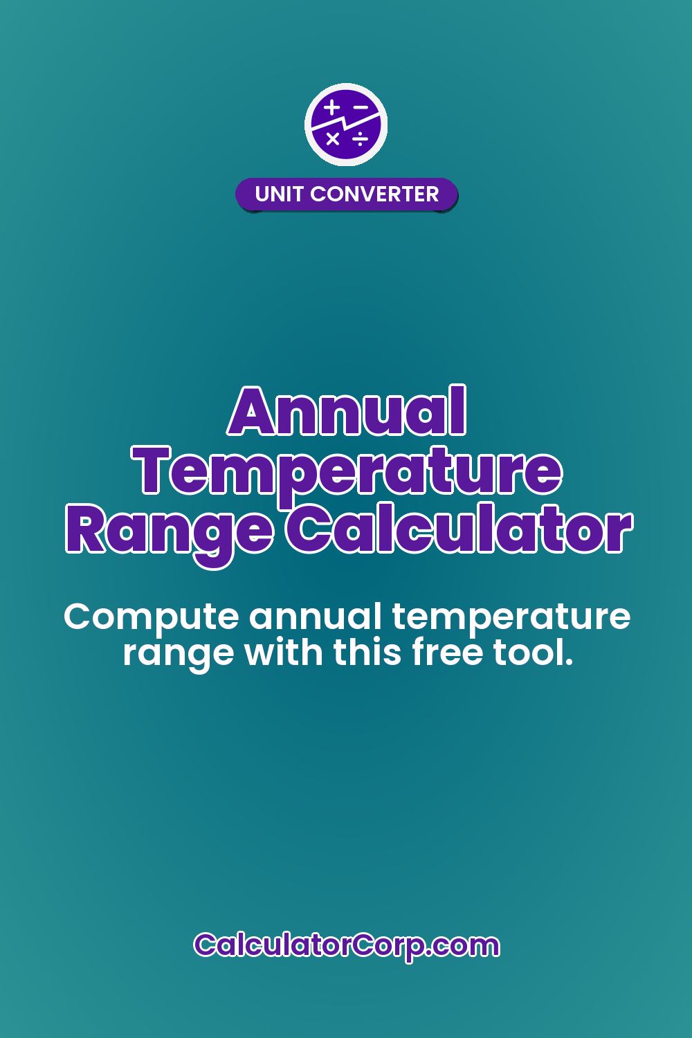 Annual Temperature Range Calculator