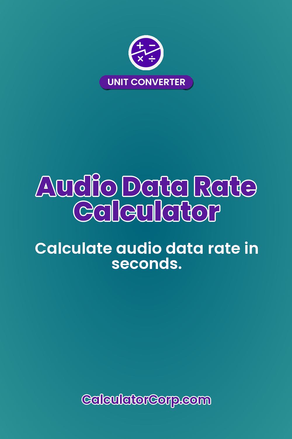 Audio Data Rate Calculator