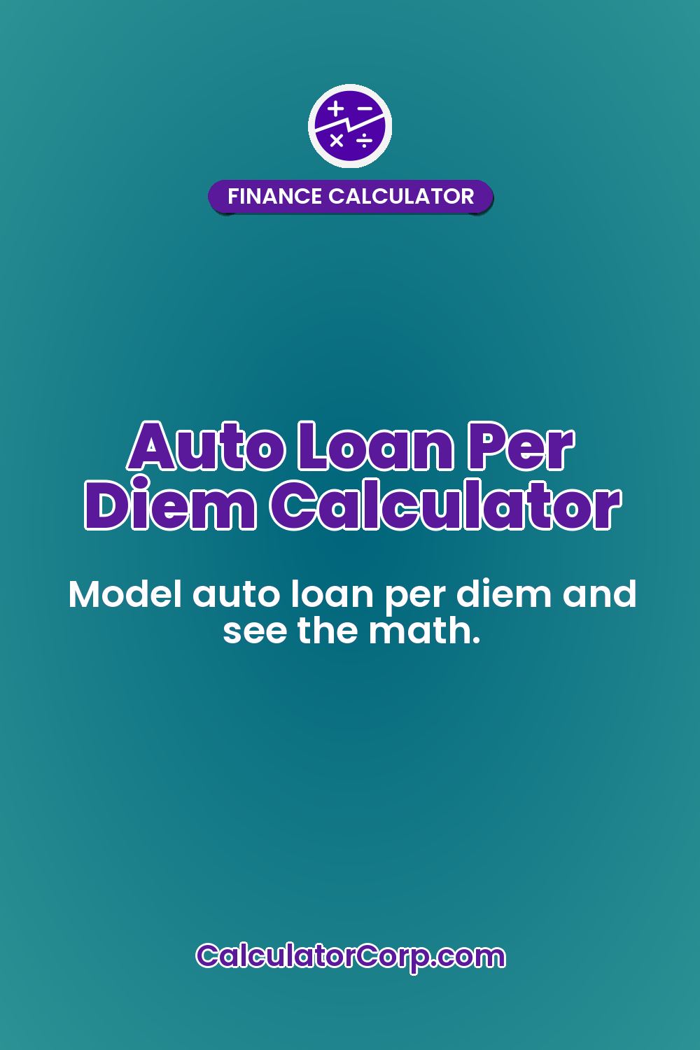 Auto Loan Per Diem Calculator