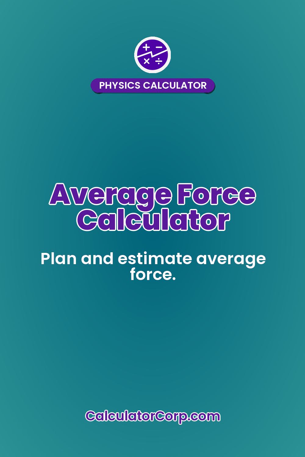 Average Force Calculator