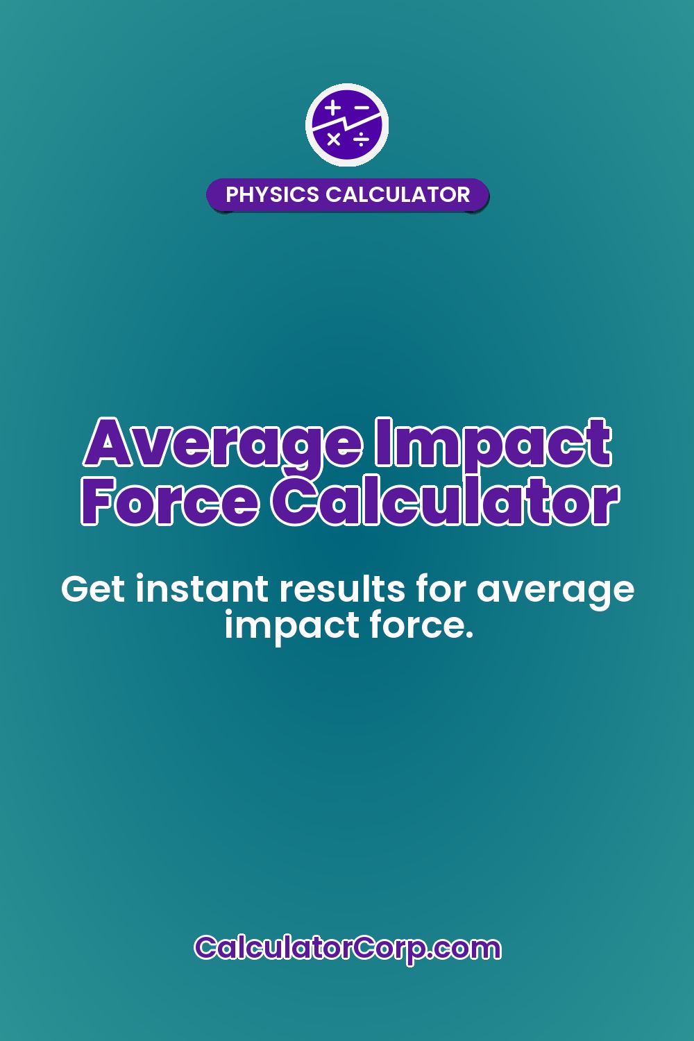 Average Impact Force Calculator