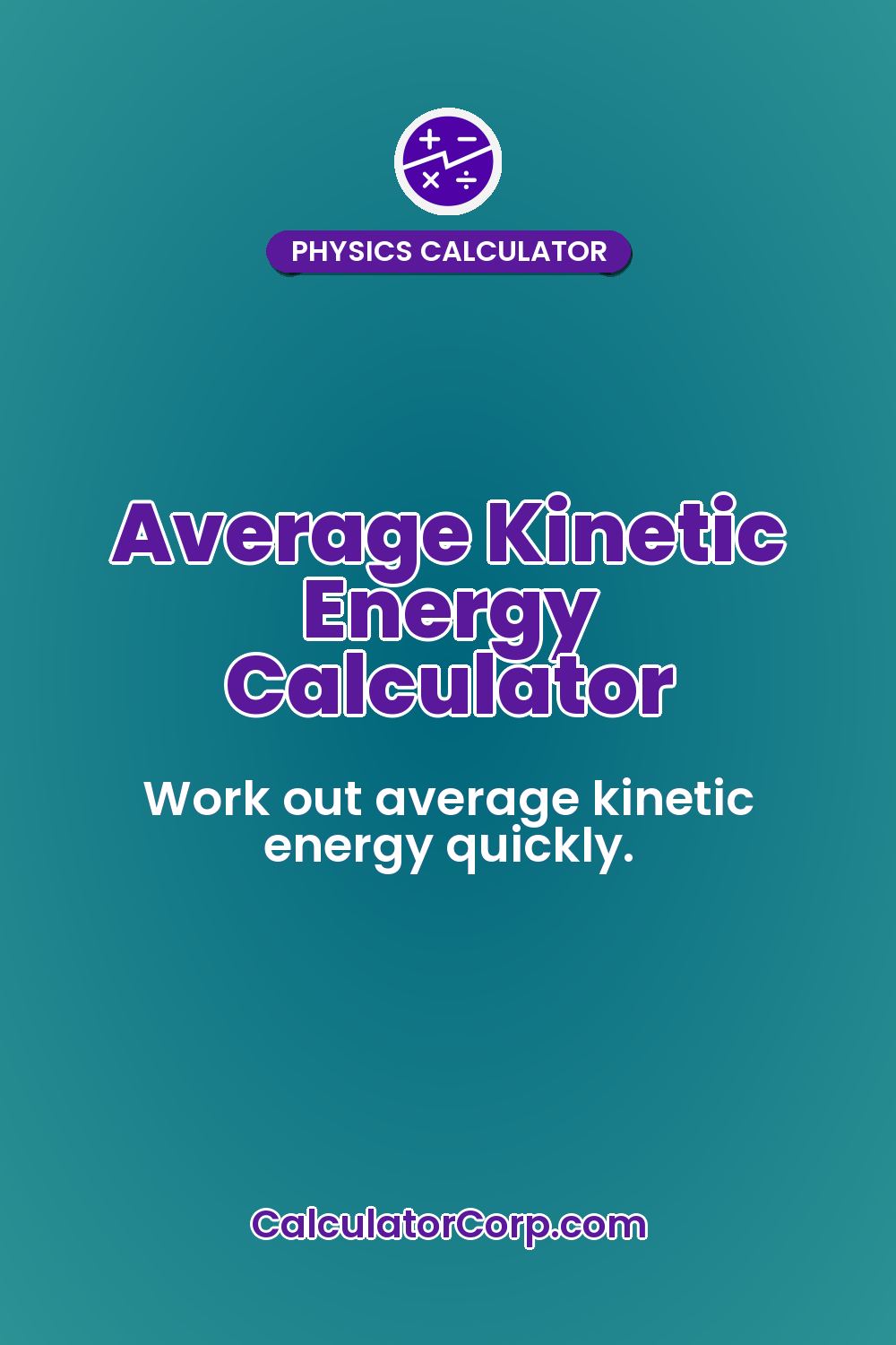 Average Kinetic Energy Calculator