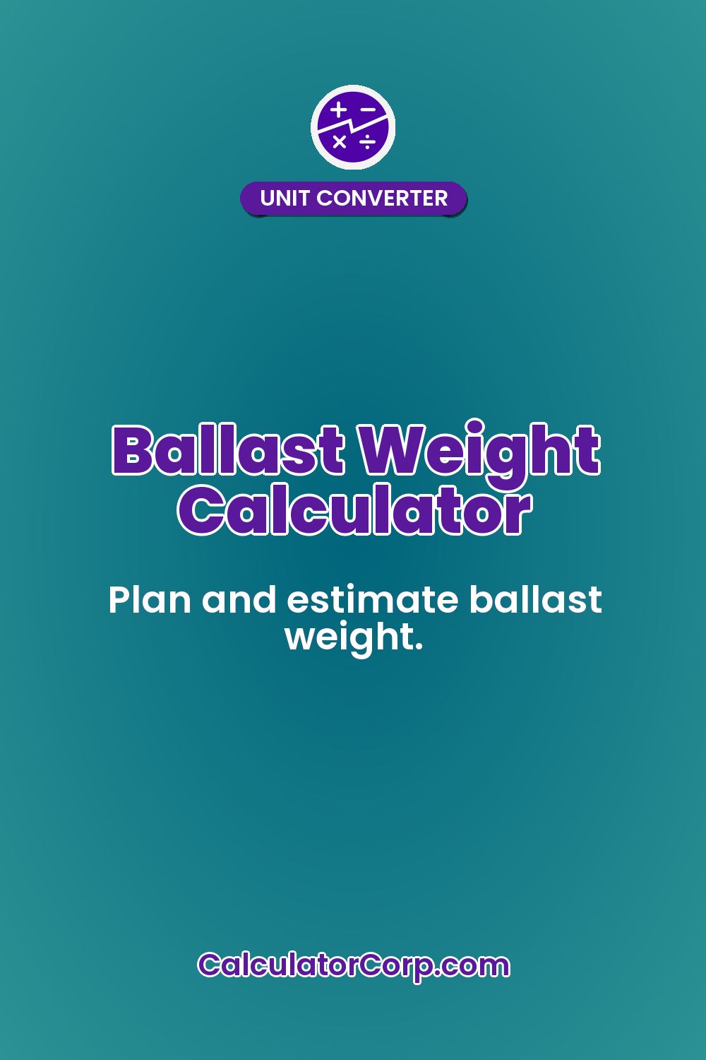 Ballast Weight Calculator