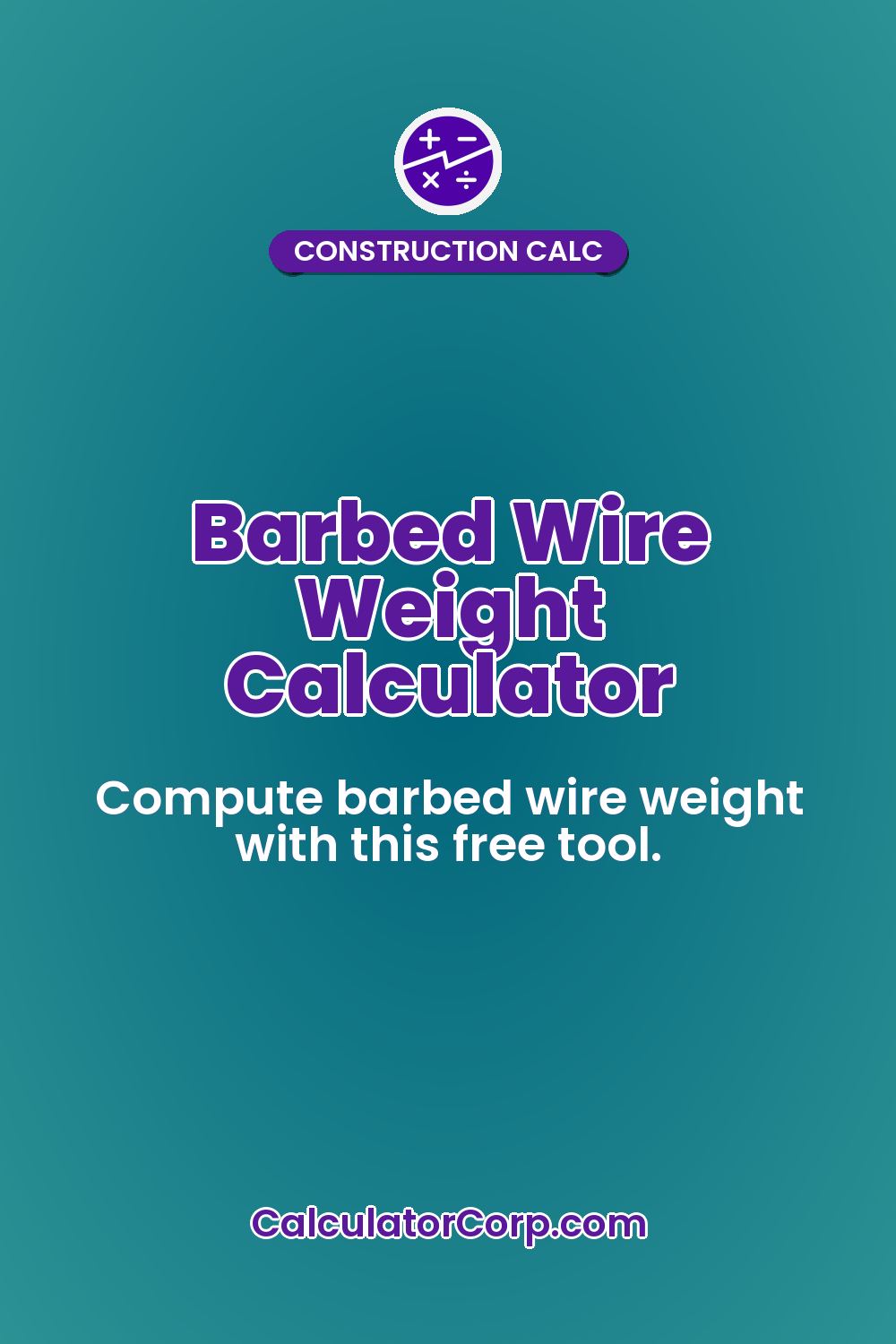 Barbed Wire Weight Calculator