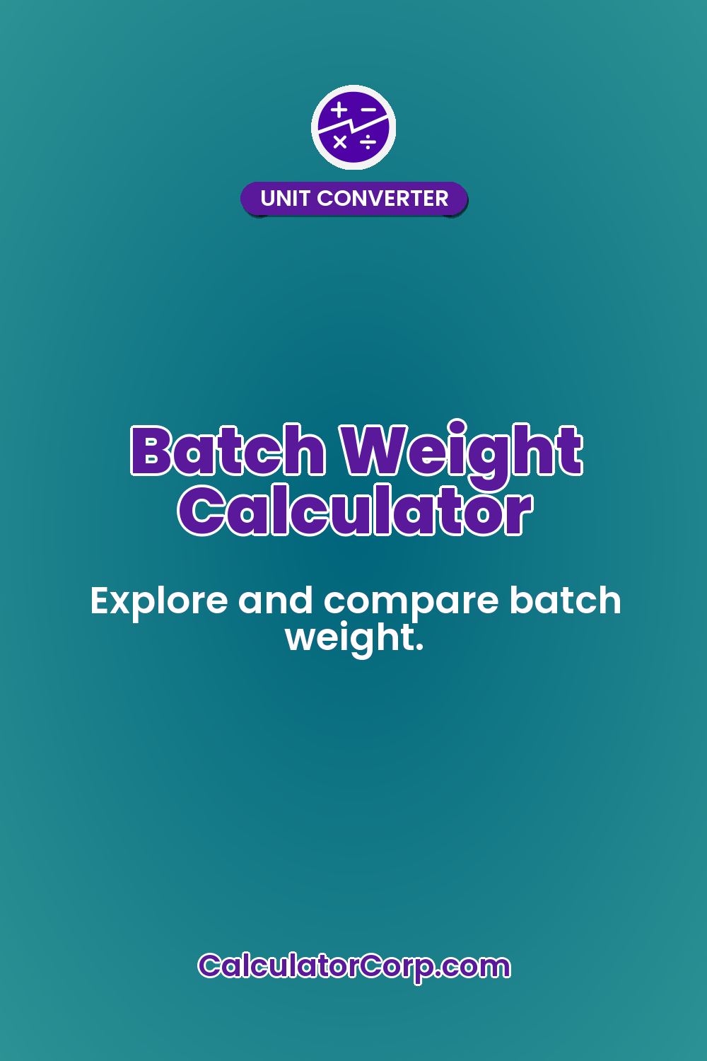 Batch Weight Calculator