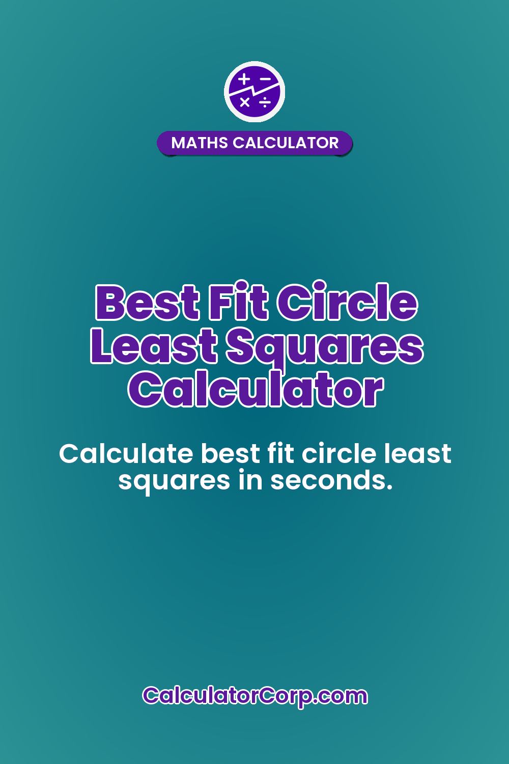 Best Fit Circle Least Squares Calculator