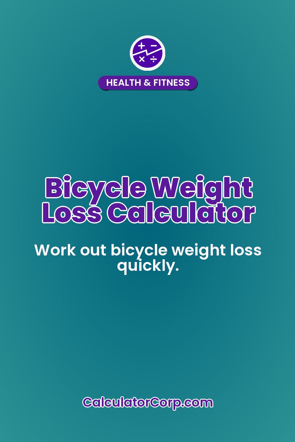 Bicycle Weight Loss Calculator