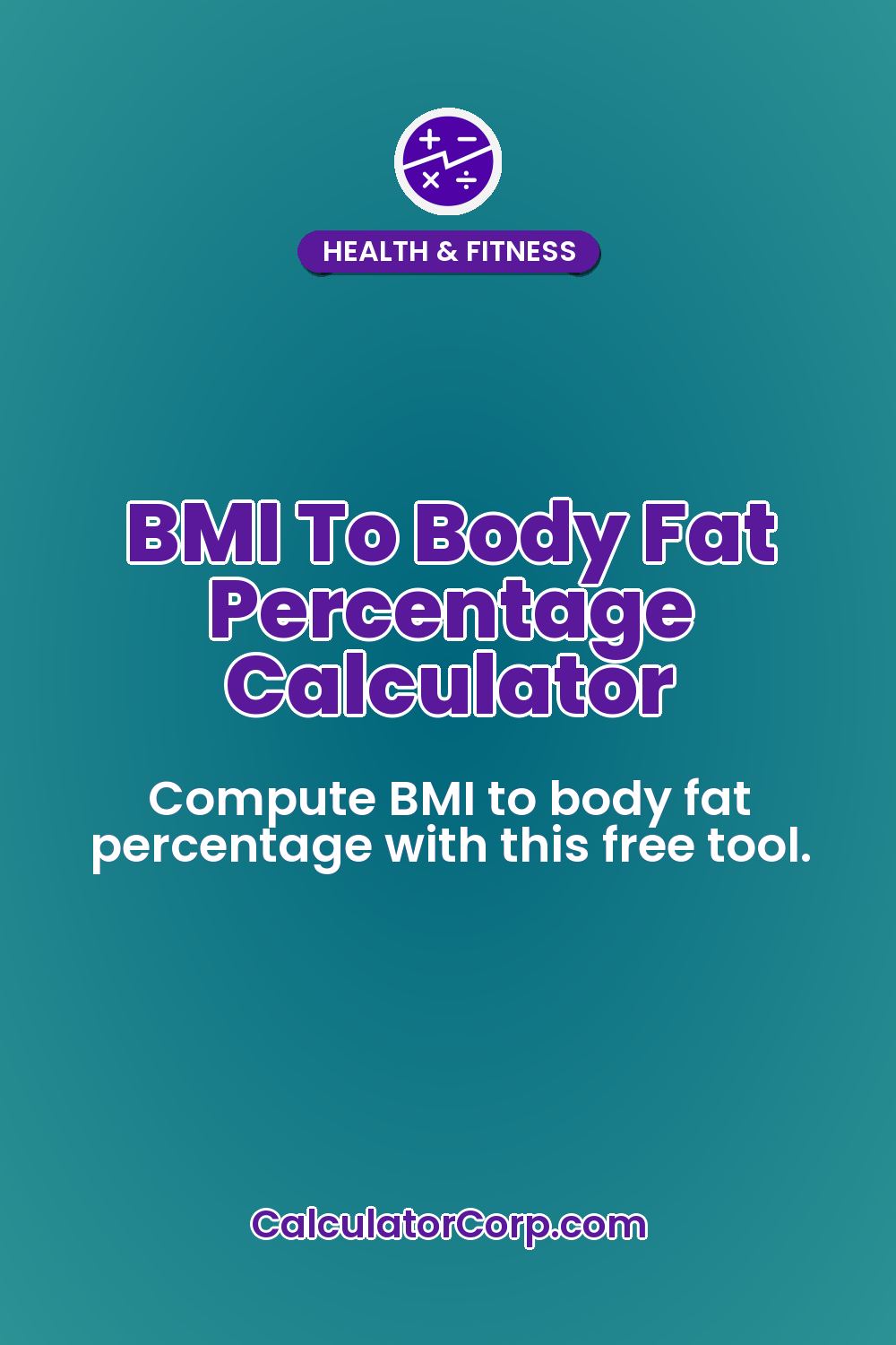 BMI To Body Fat Percentage Calculator
