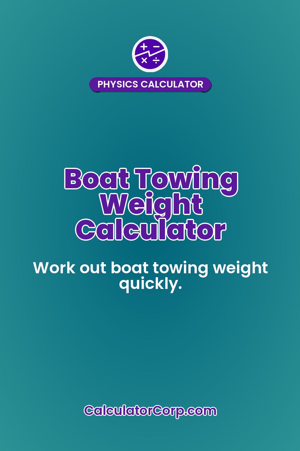 Boat Towing Weight Calculator