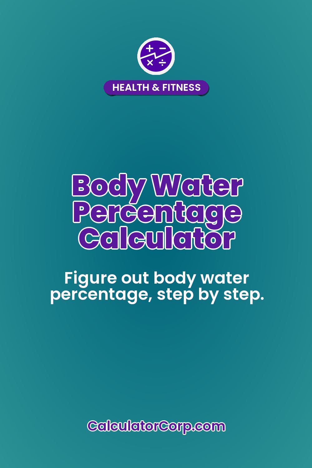 Body Water Percentage Calculator