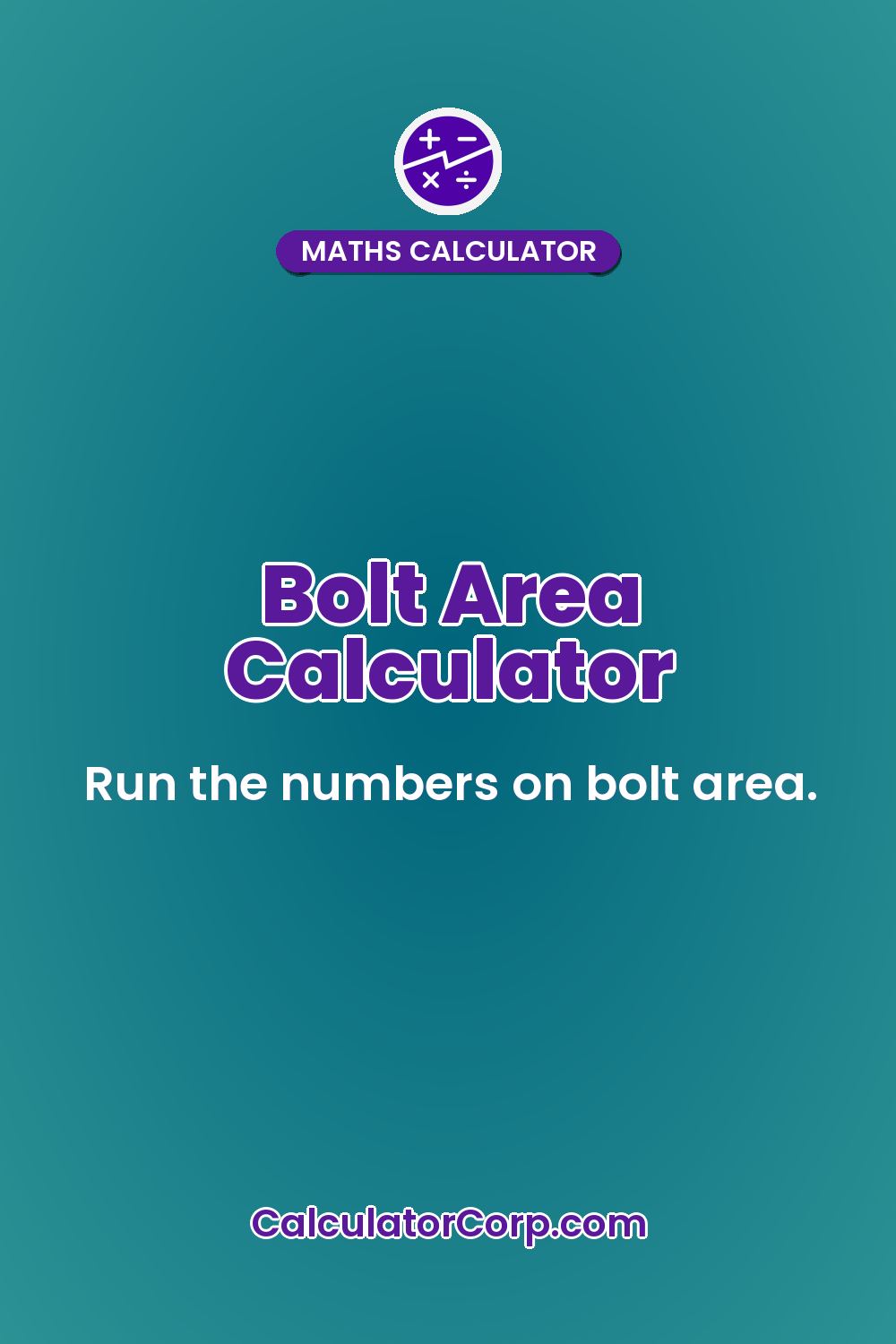 Bolt Area Calculator