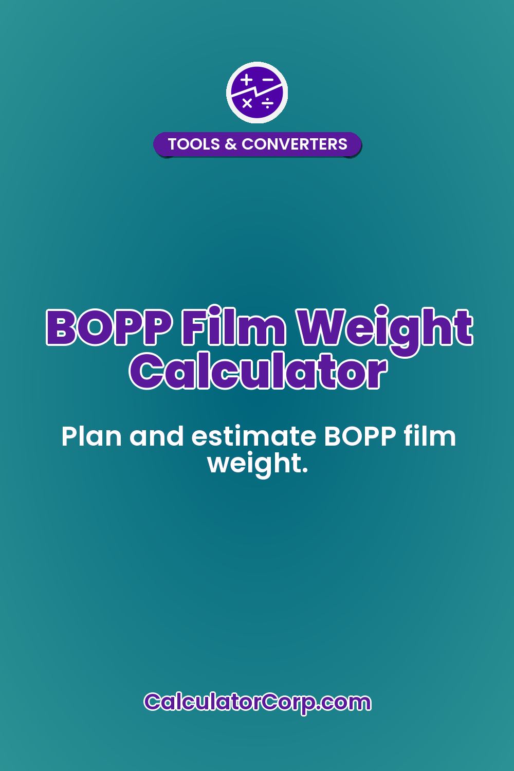 BOPP Film Weight Calculator
