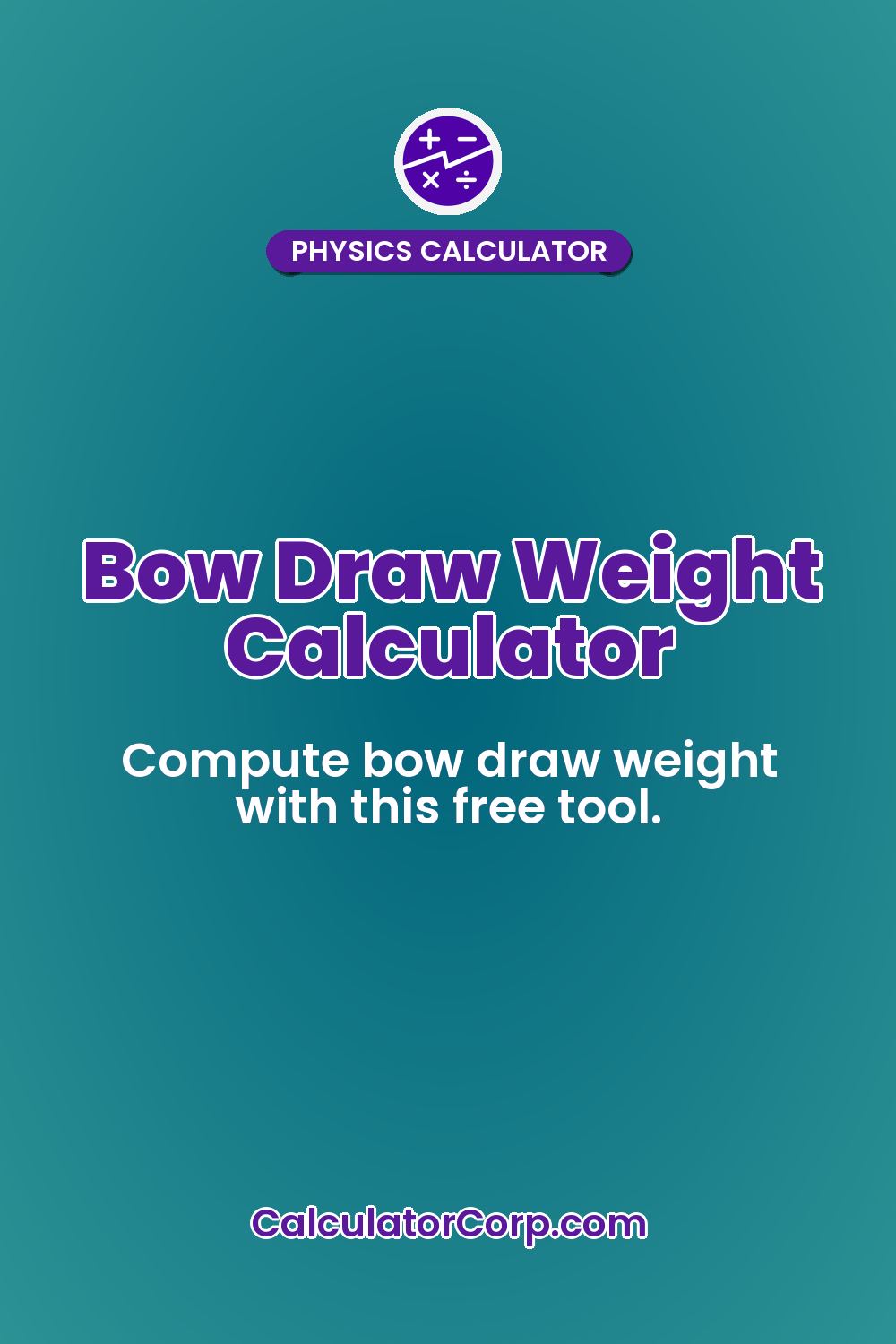 Bow Draw Weight Calculator