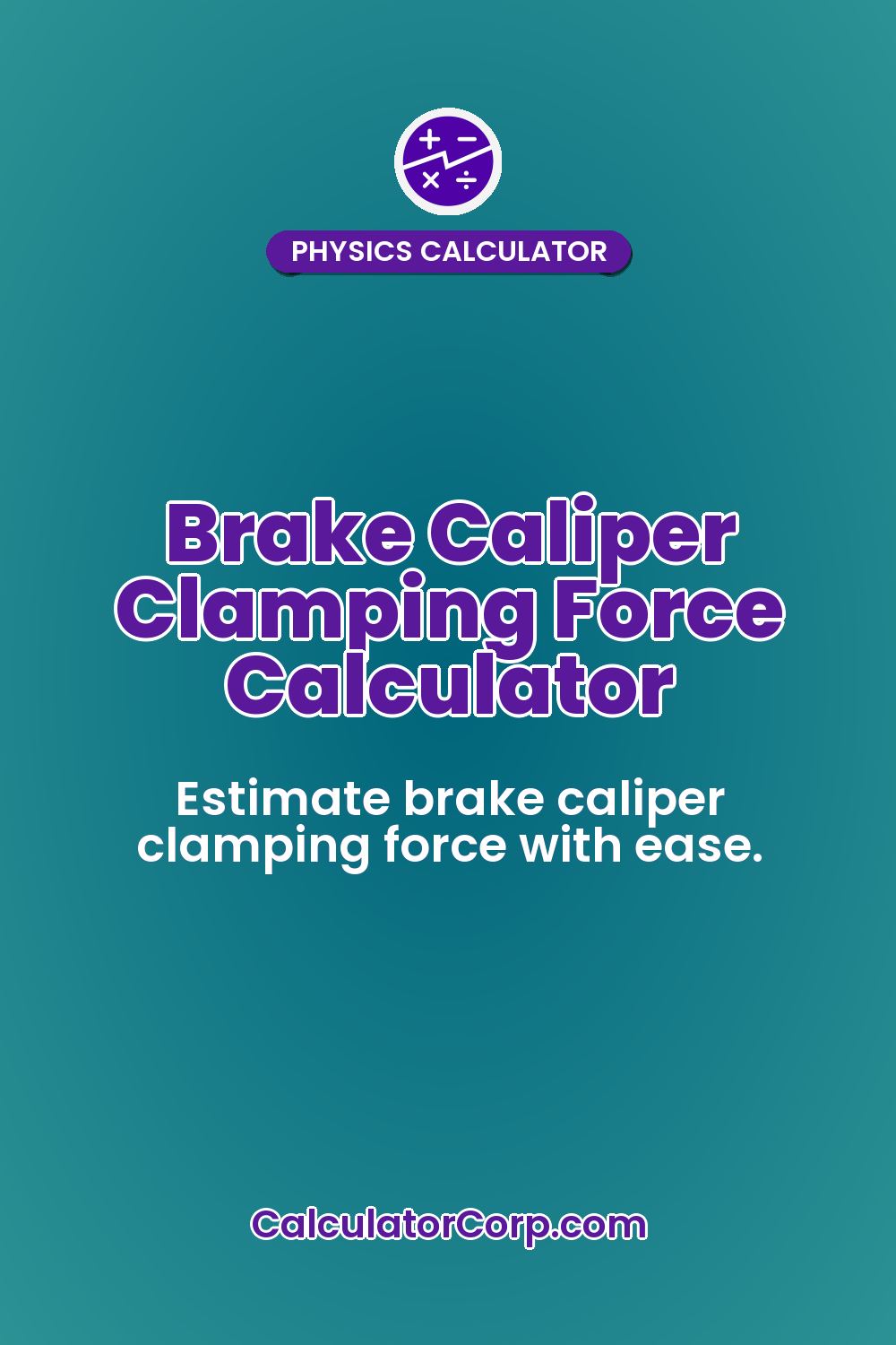 Brake Caliper Clamping Force Calculator