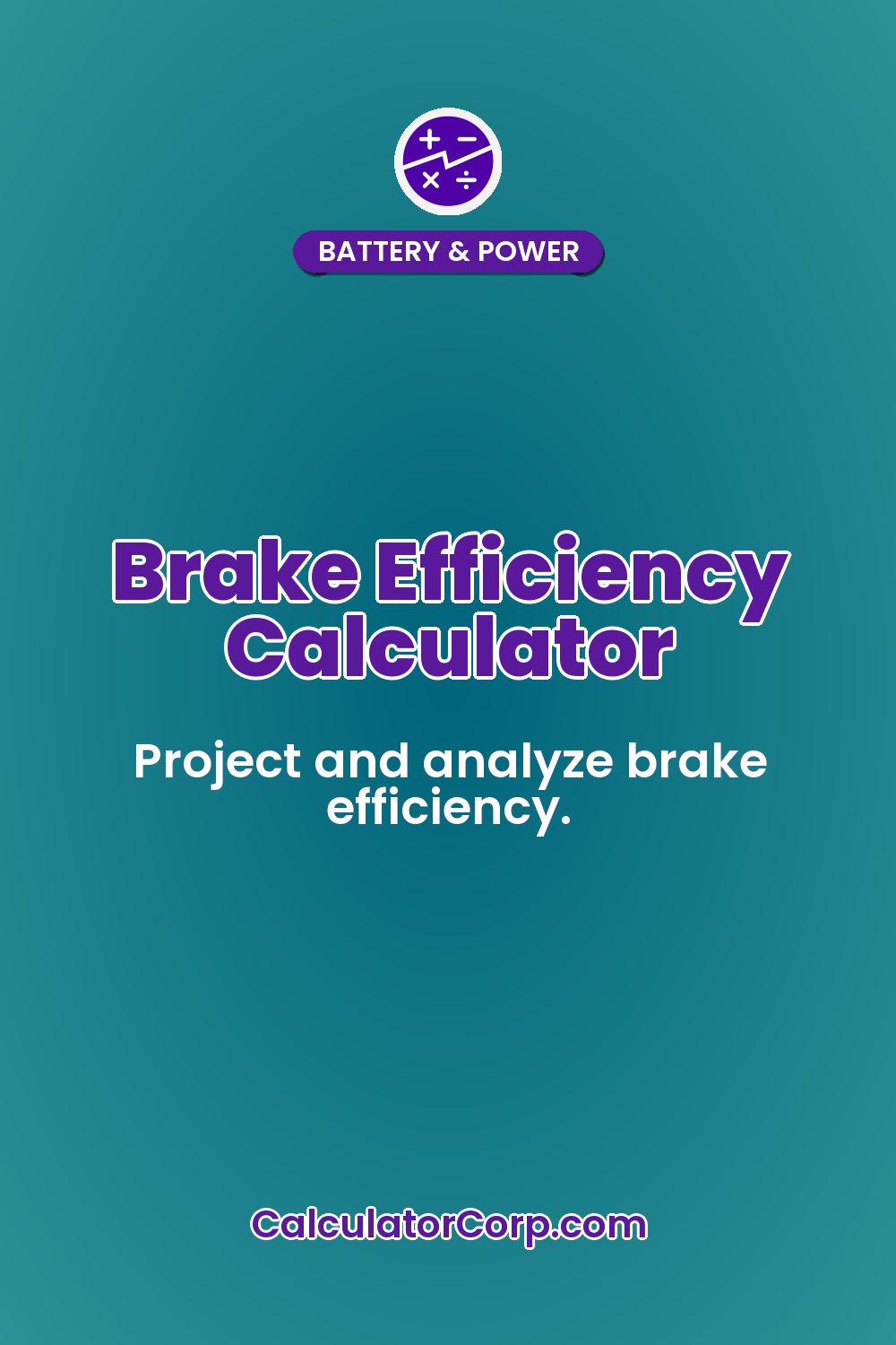 Brake Efficiency Calculator