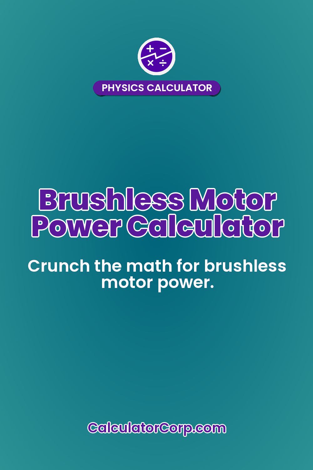 Brushless Motor Power Calculator