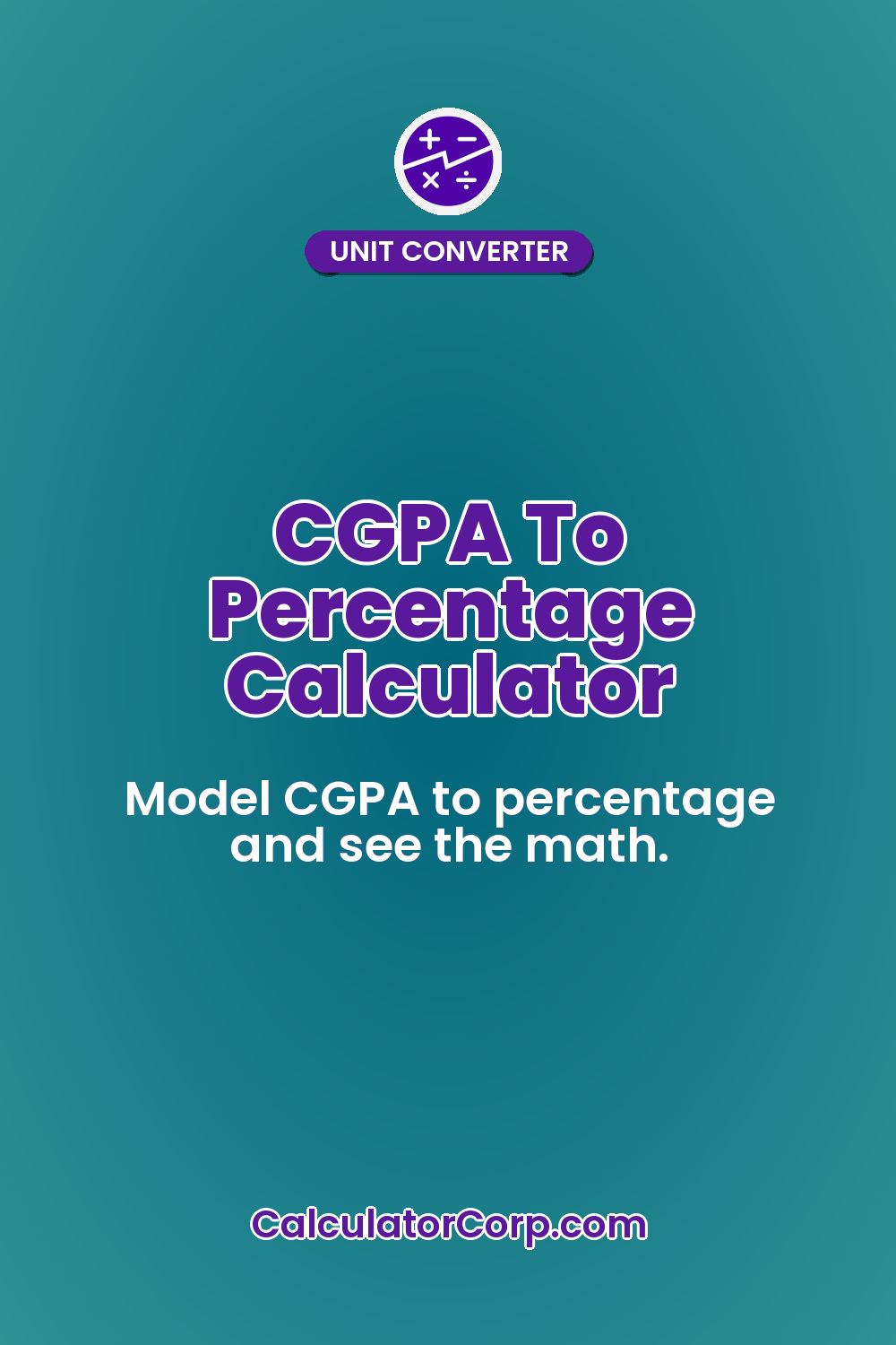 CGPA To Percentage Calculator