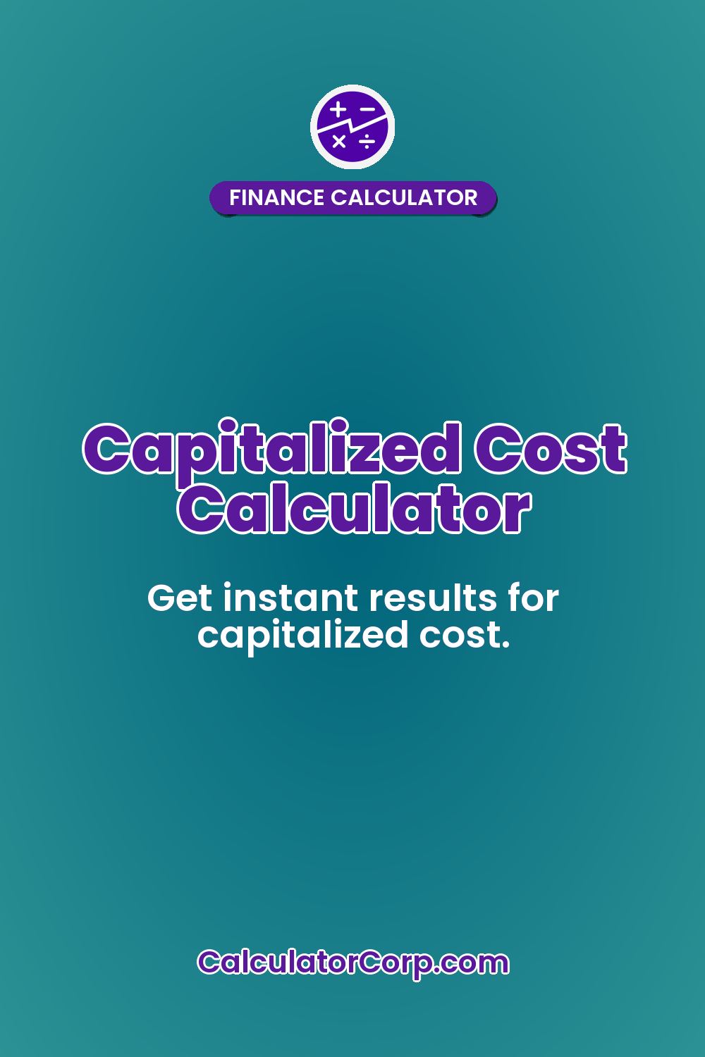 Capitalized Cost Calculator