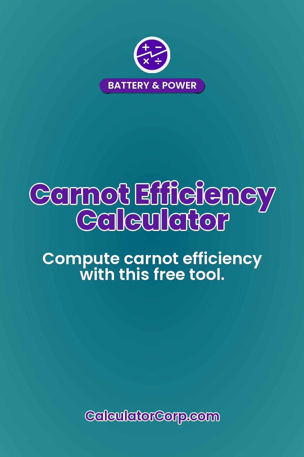 Carnot Efficiency Calculator