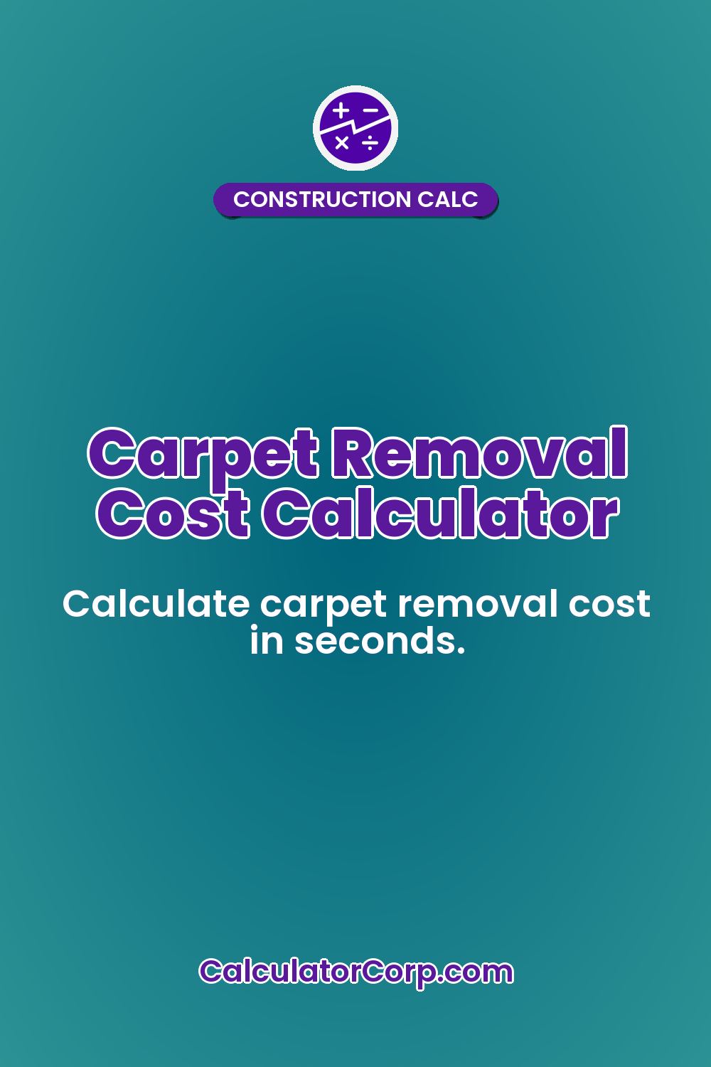 Carpet Removal Cost Calculator