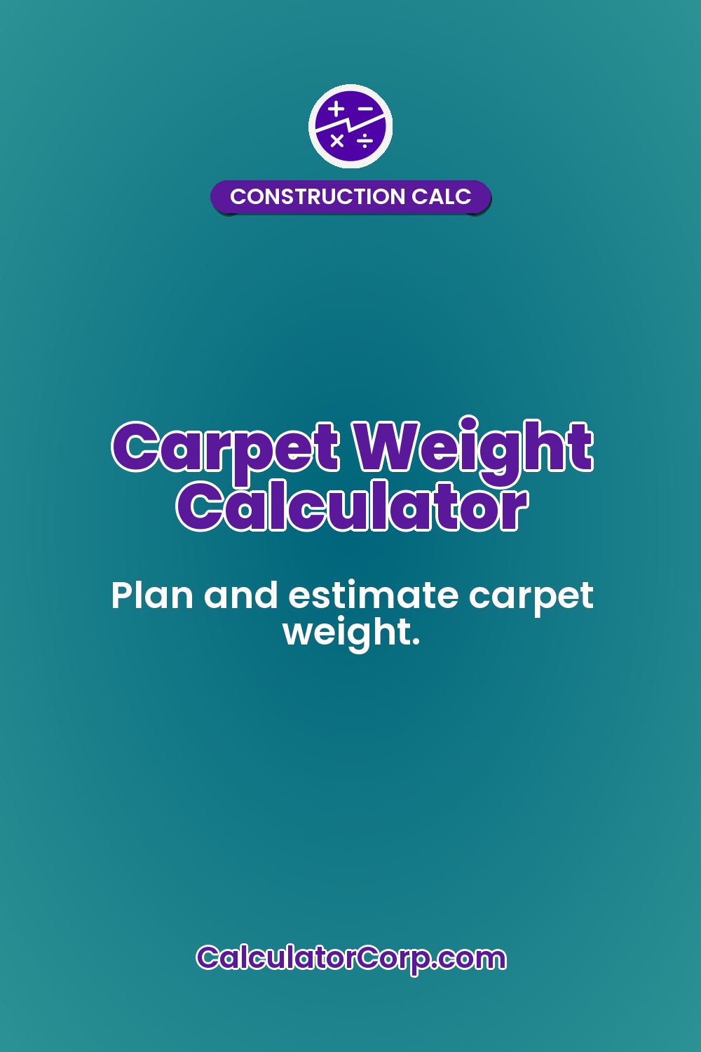 Carpet Weight Calculator
