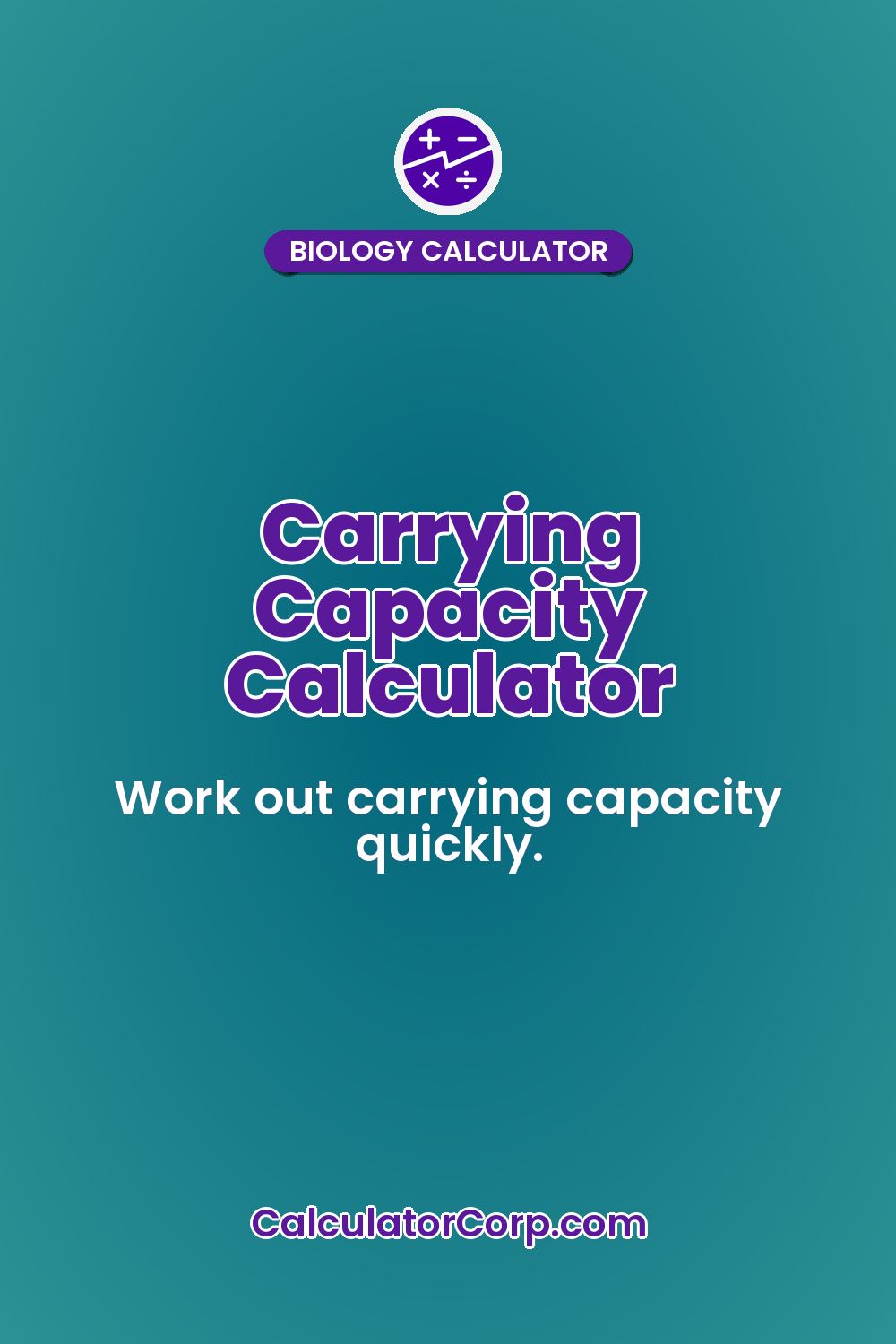 Carrying Capacity Calculator