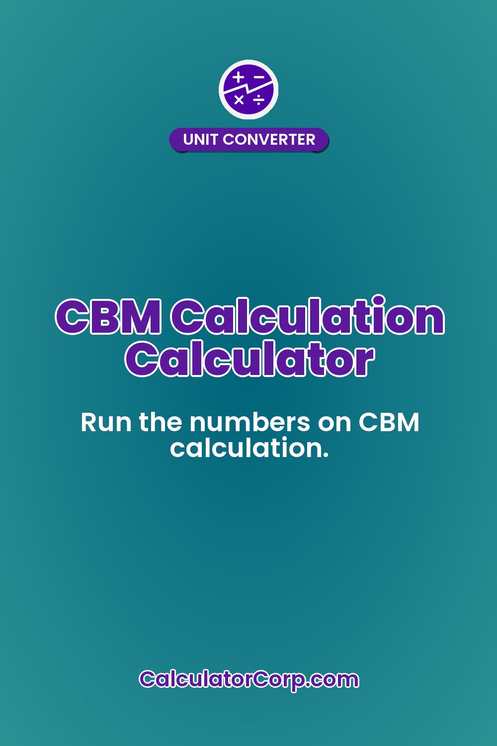 CBM Calculation Calculator