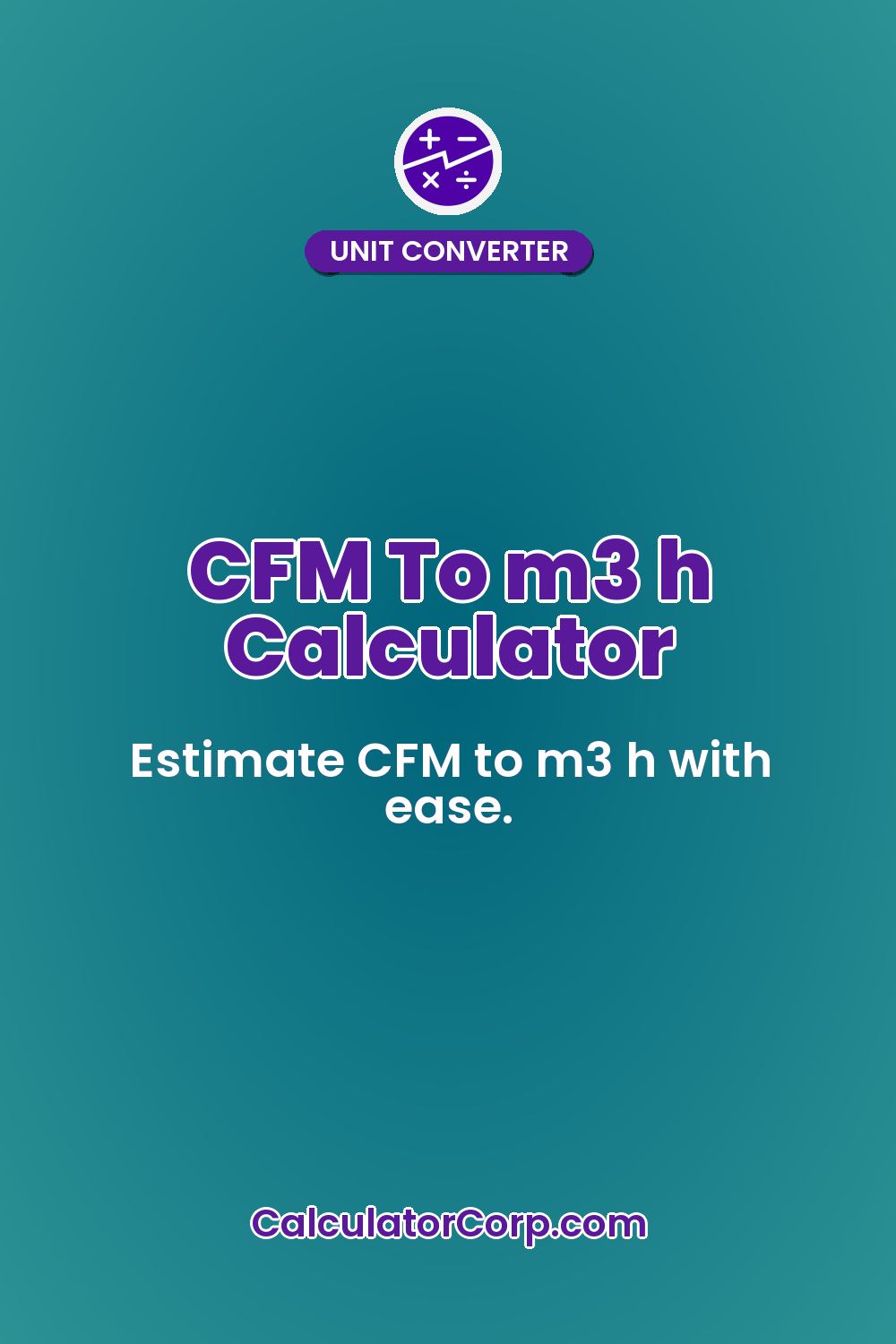 CFM To m3 h Calculator