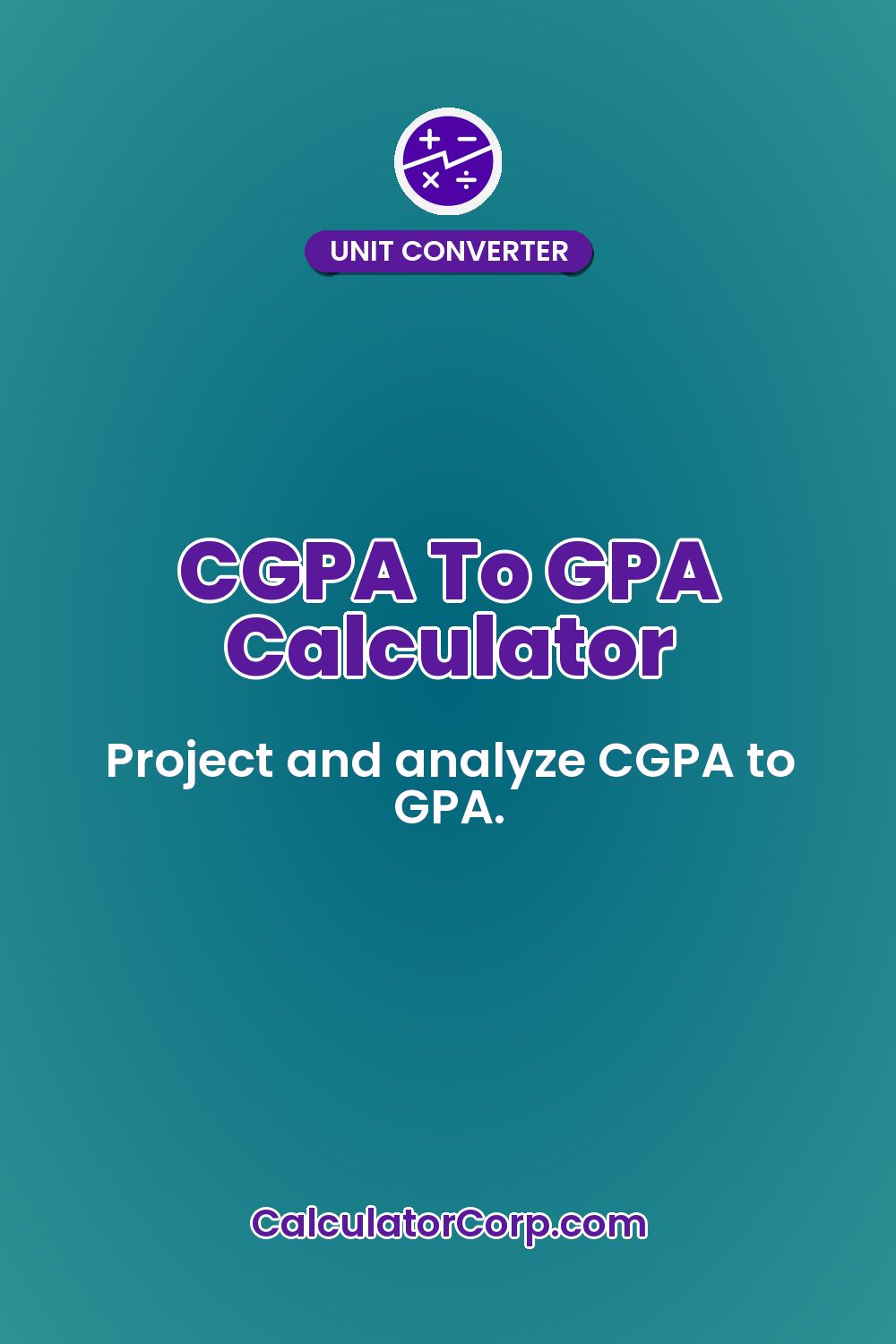 CGPA To GPA Calculator