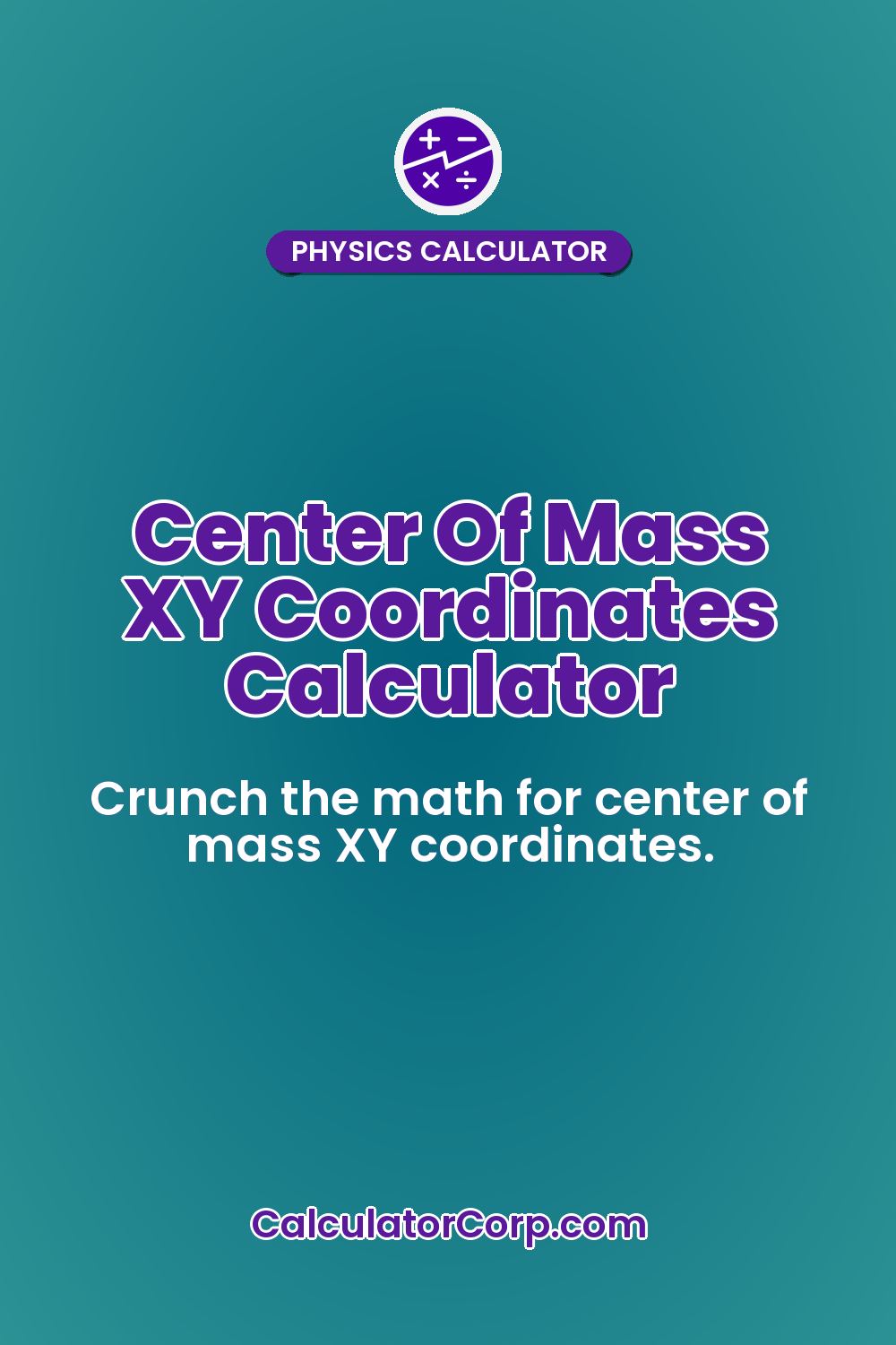 Center Of Mass XY Coordinates Calculator
