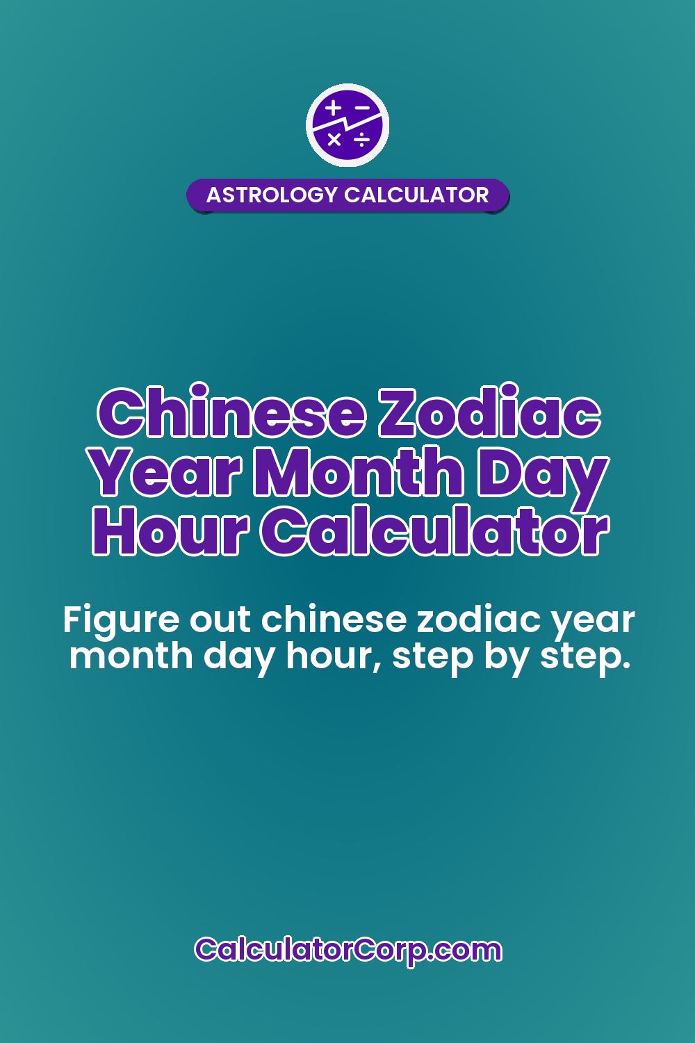 Chinese Zodiac Year Month Day Hour Calculator
