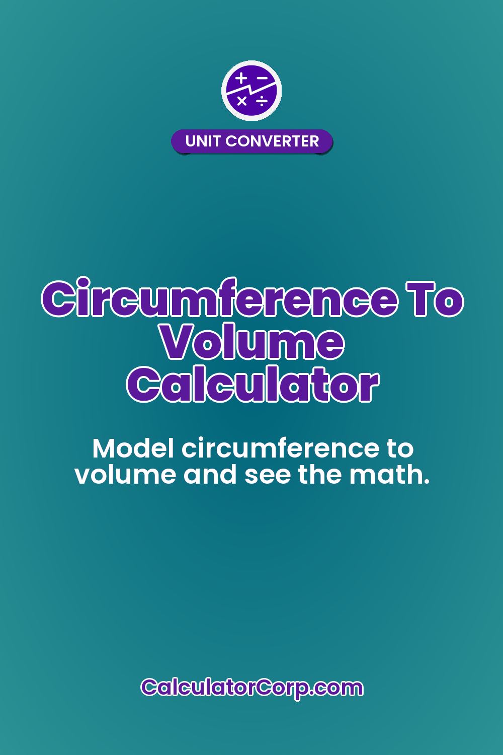 Circumference To Volume Calculator