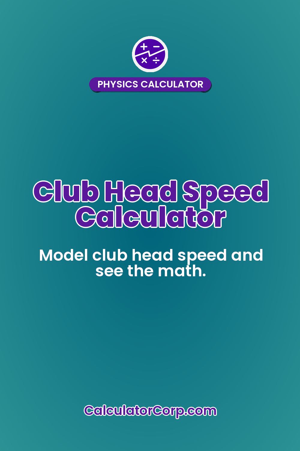 Club Head Speed Calculator
