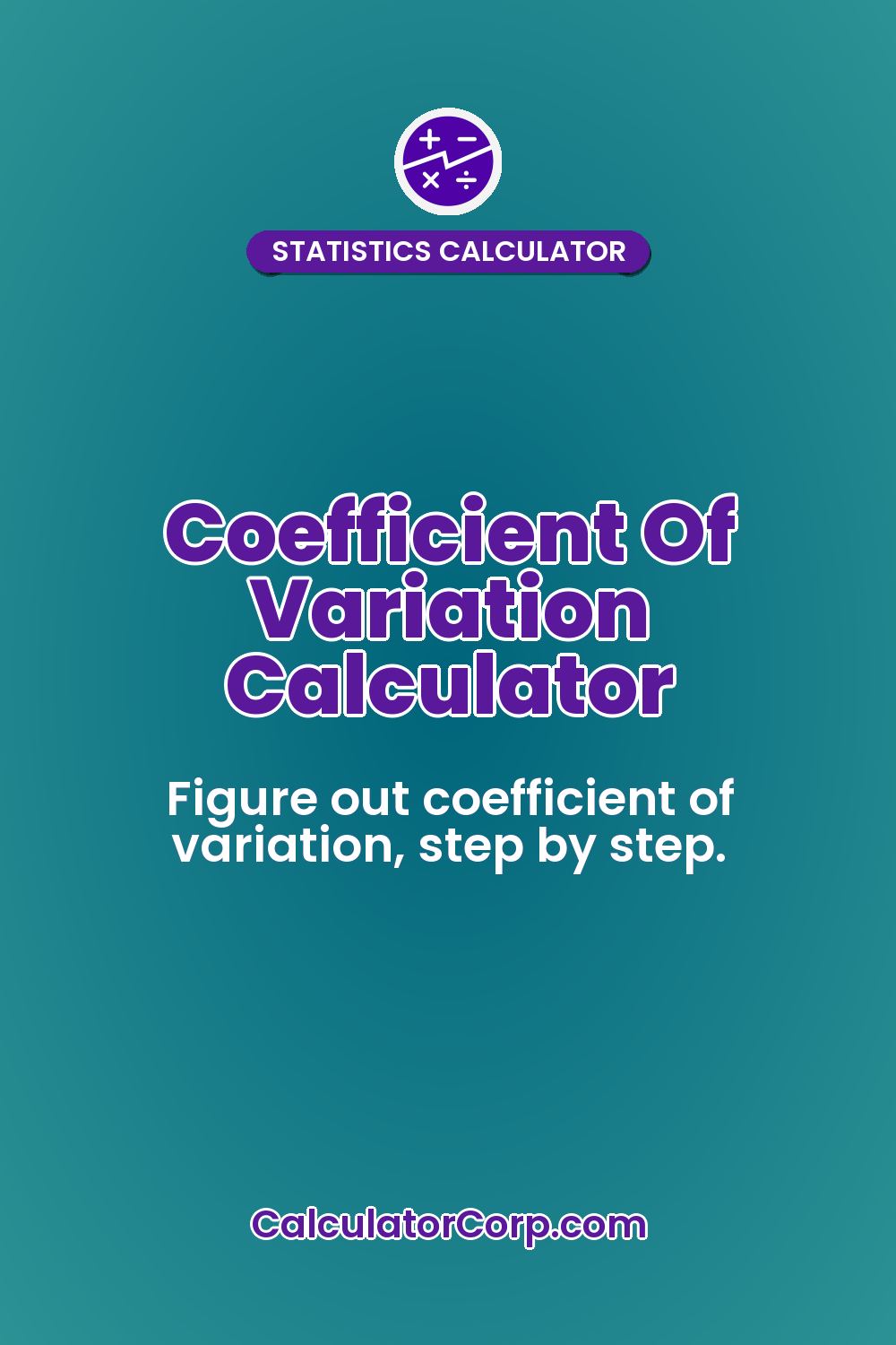 Coefficient Of Variation Calculator