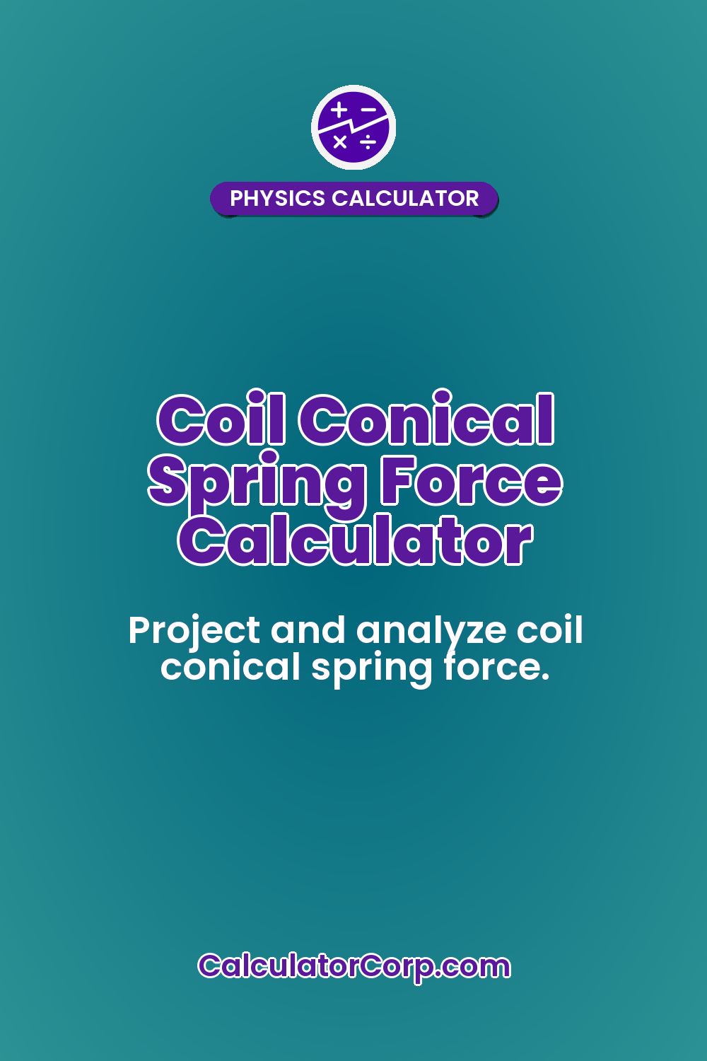 Coil Conical Spring Force Calculator