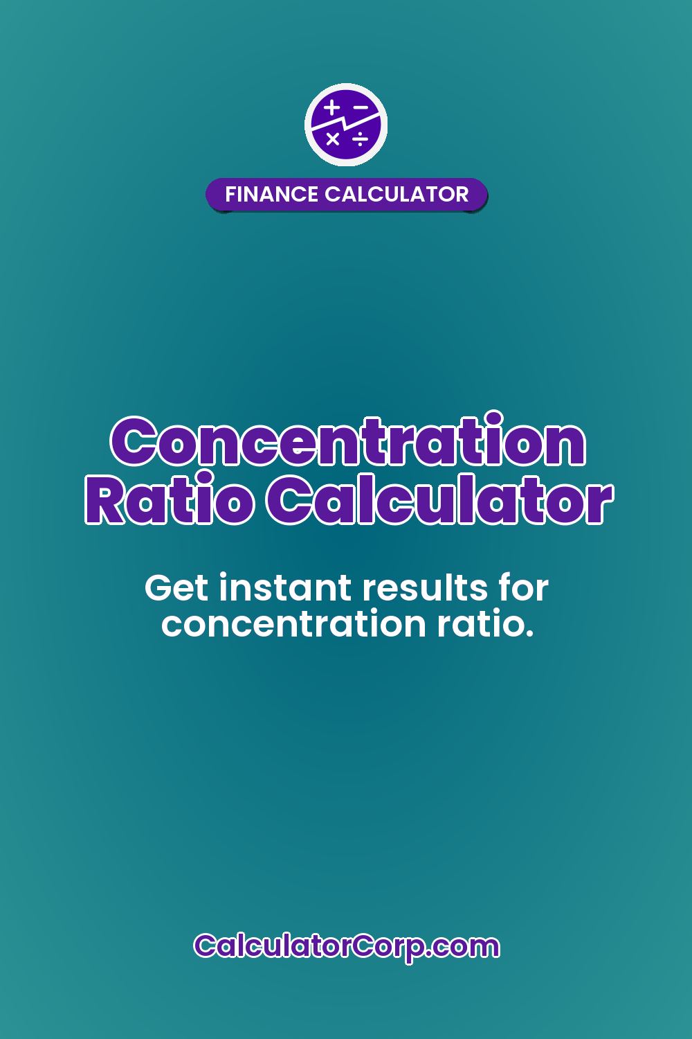 Concentration Ratio Calculator