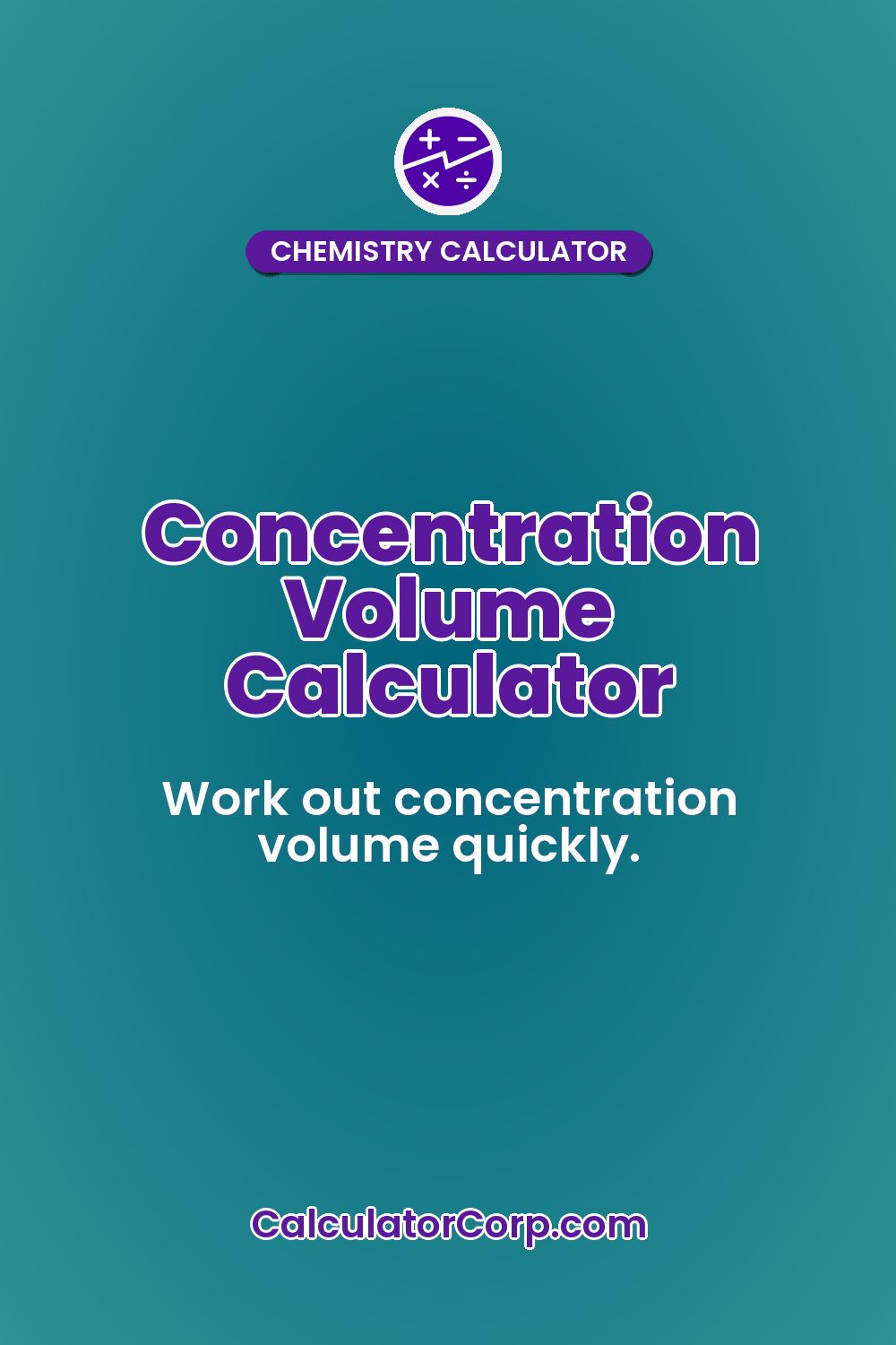 Concentration Volume Calculator