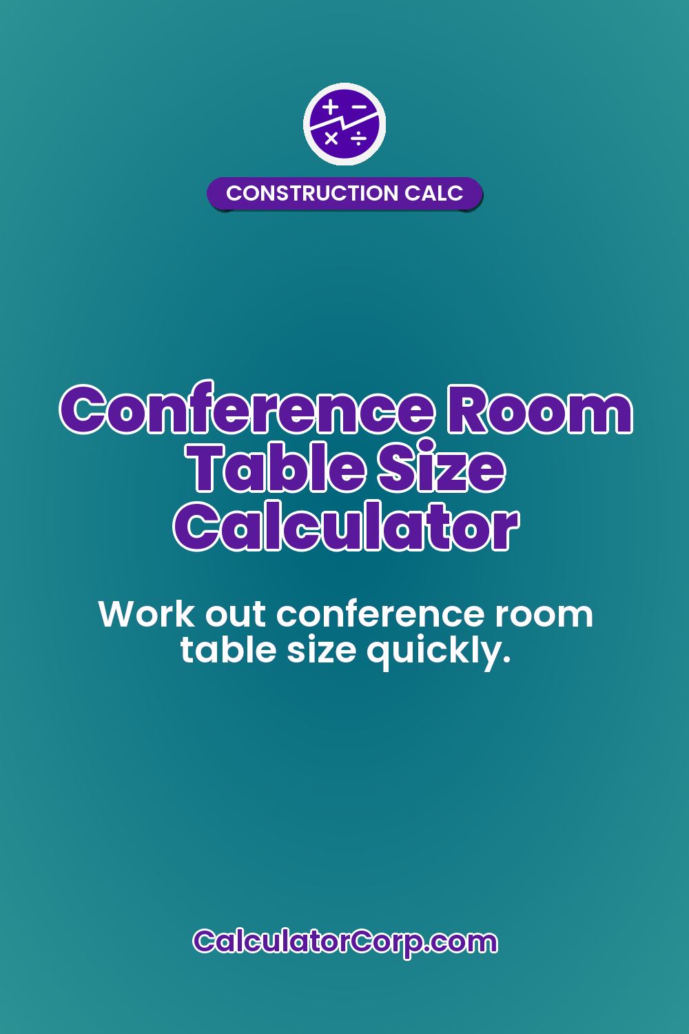 Conference Room Table Size Calculator