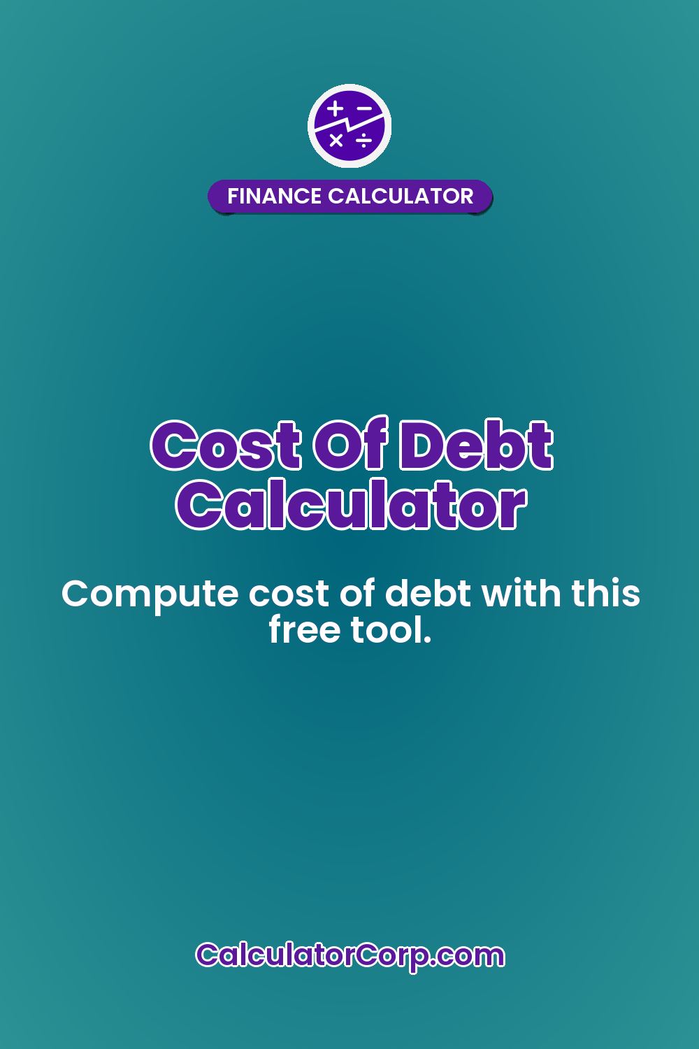 Cost Of Debt Calculator