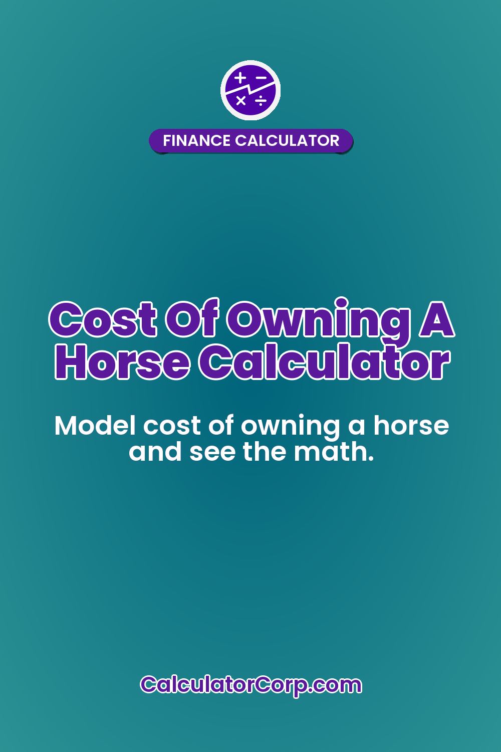 Cost Of Owning A Horse Calculator