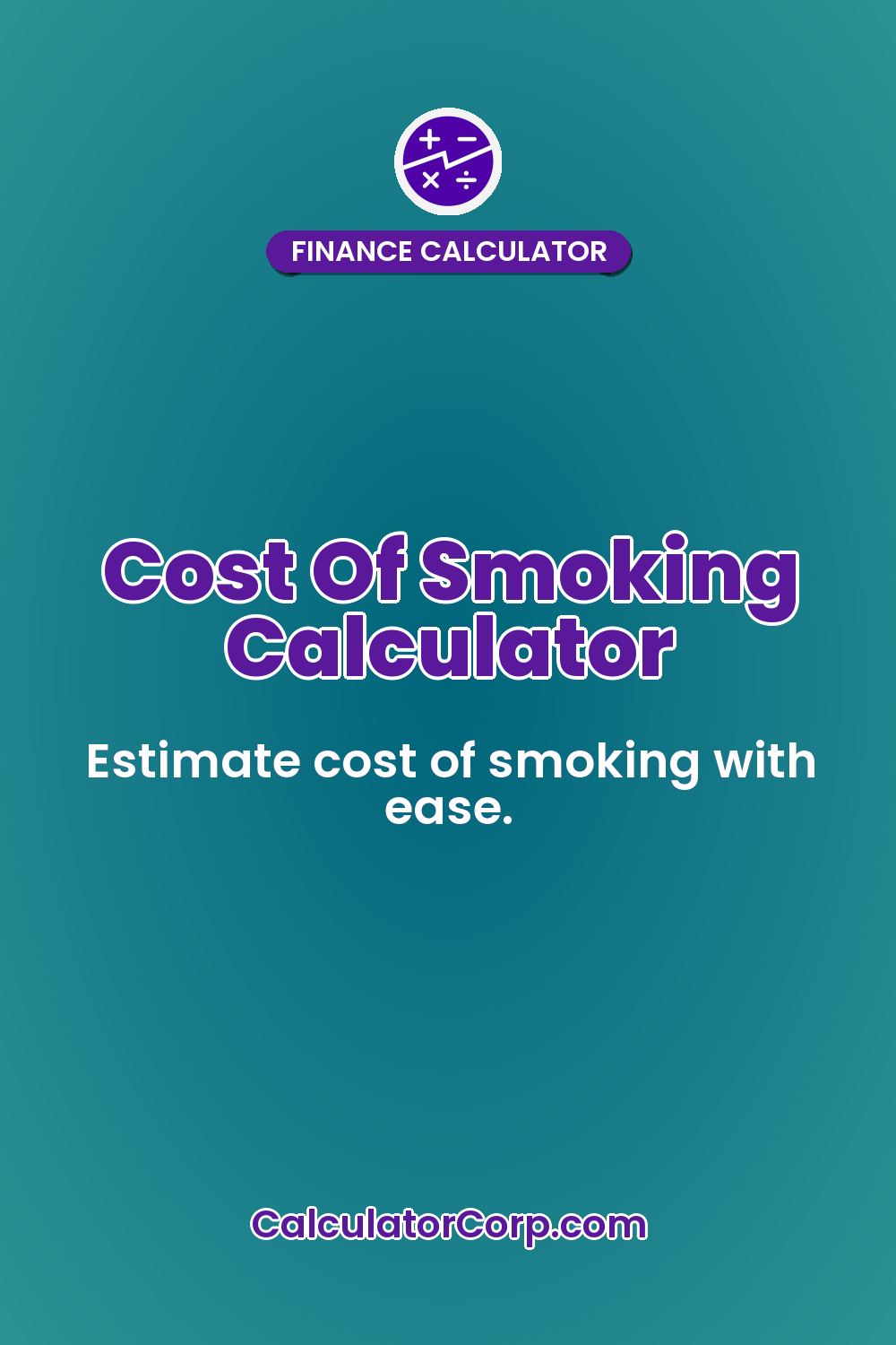 Cost Of Smoking Calculator